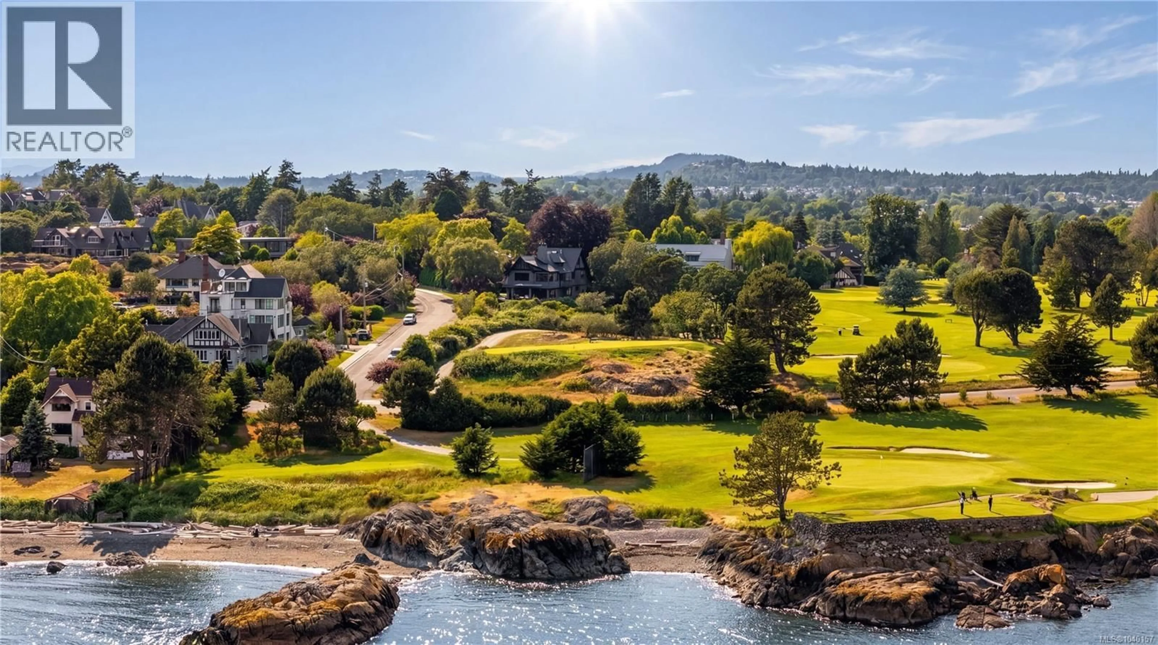 A pic from outside/outdoor area/front of a property/back of a property/a pic from drone, water/lake/river/ocean view for 318 NEWPORT AVENUE, Oak Bay British Columbia V8S5C5