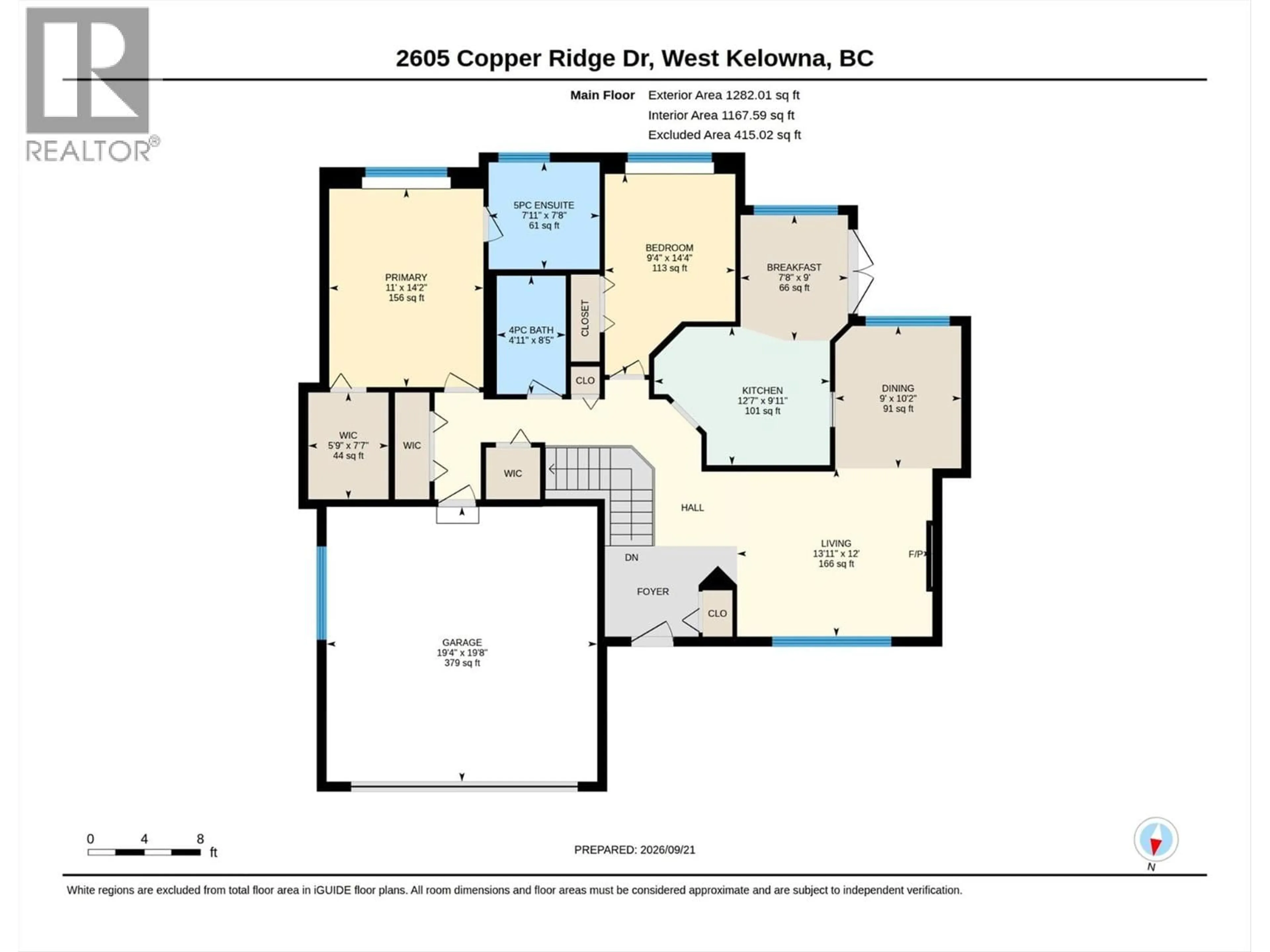 Floor plan for 2605 COPPER RIDGE DRIVE, West Kelowna British Columbia V4T2M8