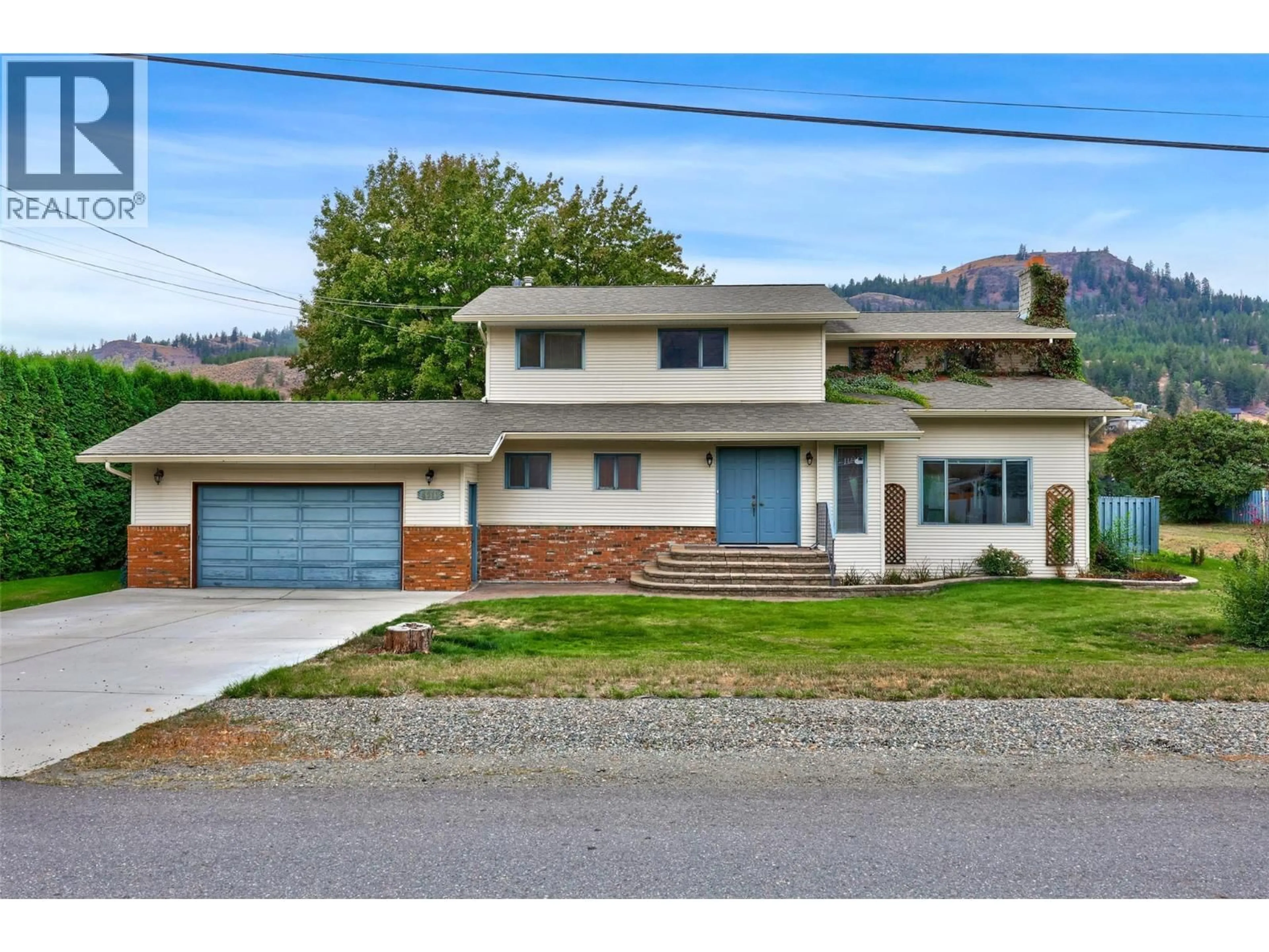 Home with vinyl exterior material, street for 4313 FURIAK ROAD, Kamloops British Columbia V2H1L3