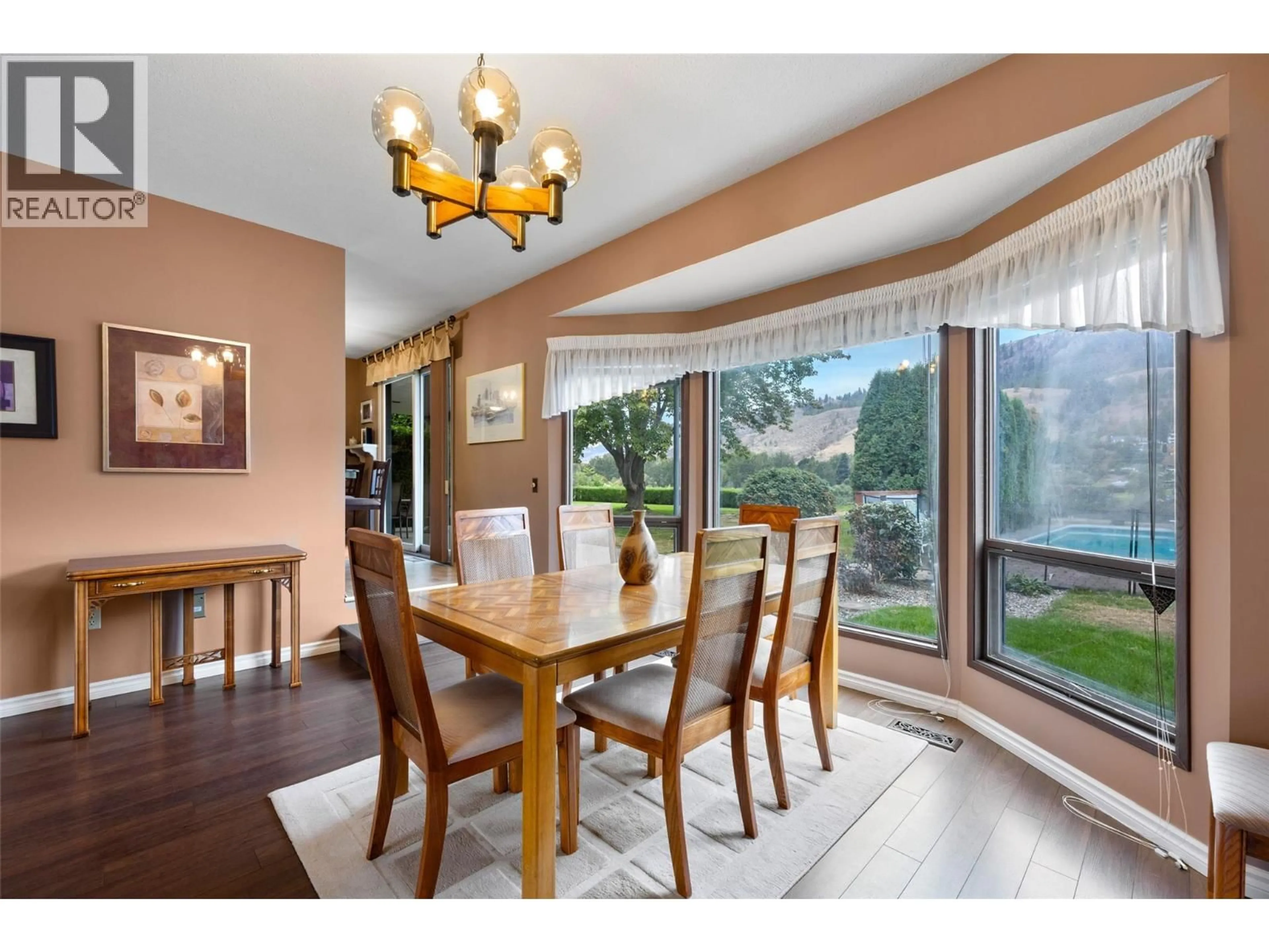 Dining room, wood/laminate floor for 4313 FURIAK ROAD, Kamloops British Columbia V2H1L3