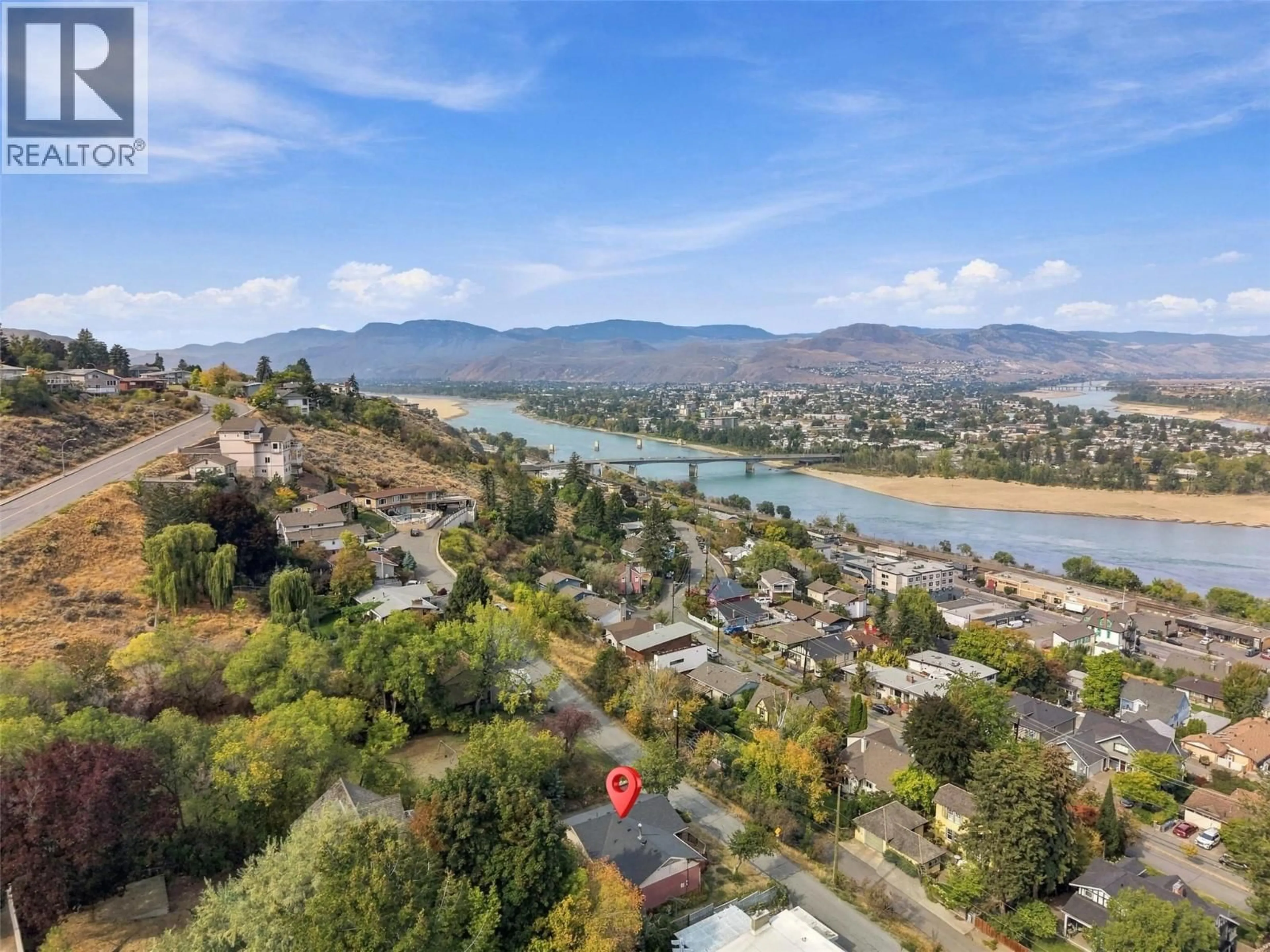 A pic from outside/outdoor area/front of a property/back of a property/a pic from drone, water/lake/river/ocean view for 211 CONNAUGHT ROAD, Kamloops British Columbia V2C1G5