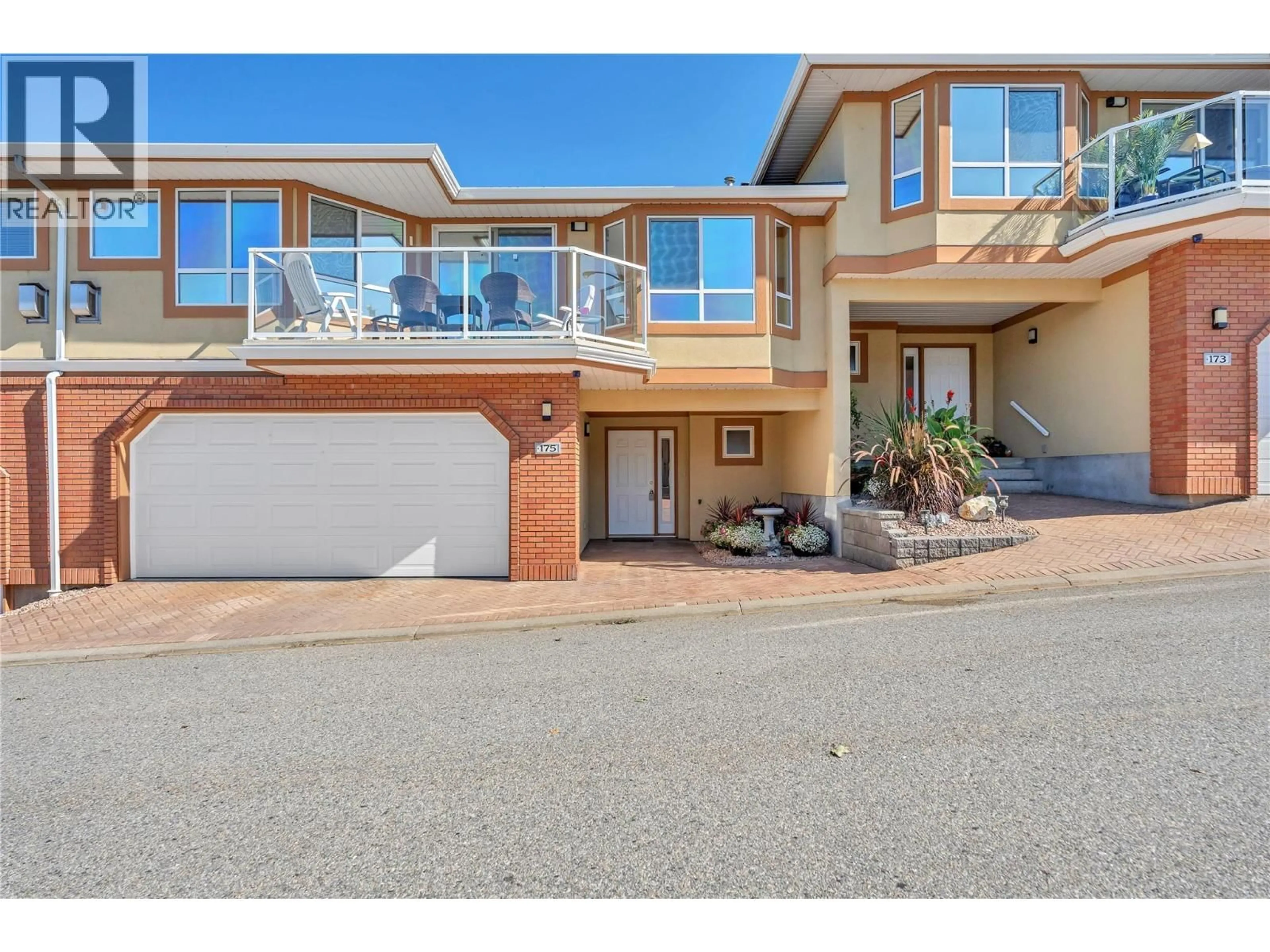 A pic from outside/outdoor area/front of a property/back of a property/a pic from drone, street for 175 - 3948 FINNERTY ROAD, Penticton British Columbia V2A8P8