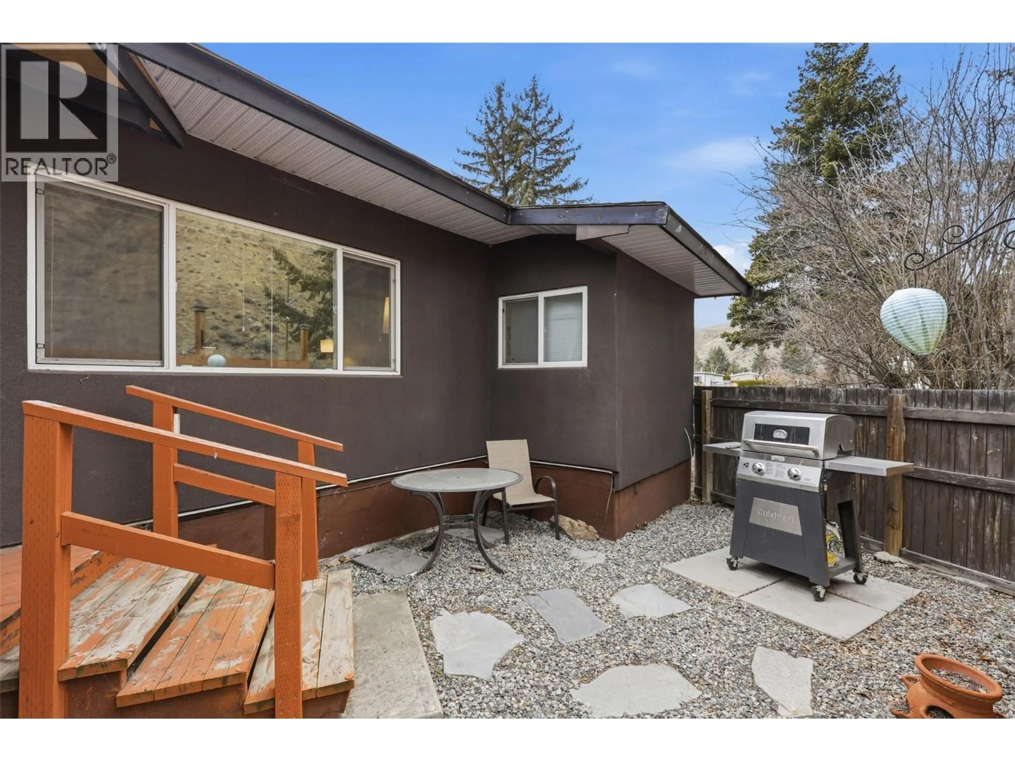 Patio, mountain view for 105 - 2401 ORD ROAD, Kamloops British Columbia V2B7V8