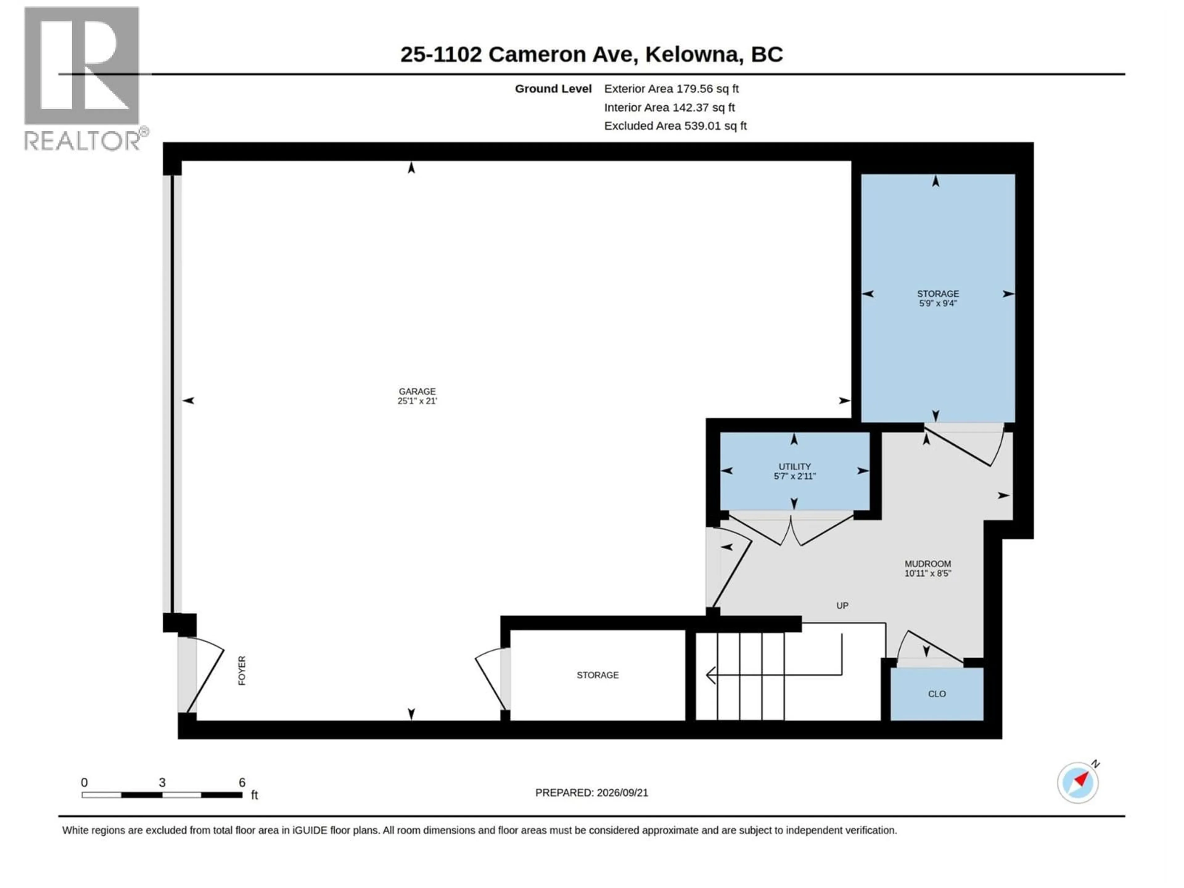 Floor plan for 25 - 1102 CAMERON AVENUE, Kelowna British Columbia V1Y0B2