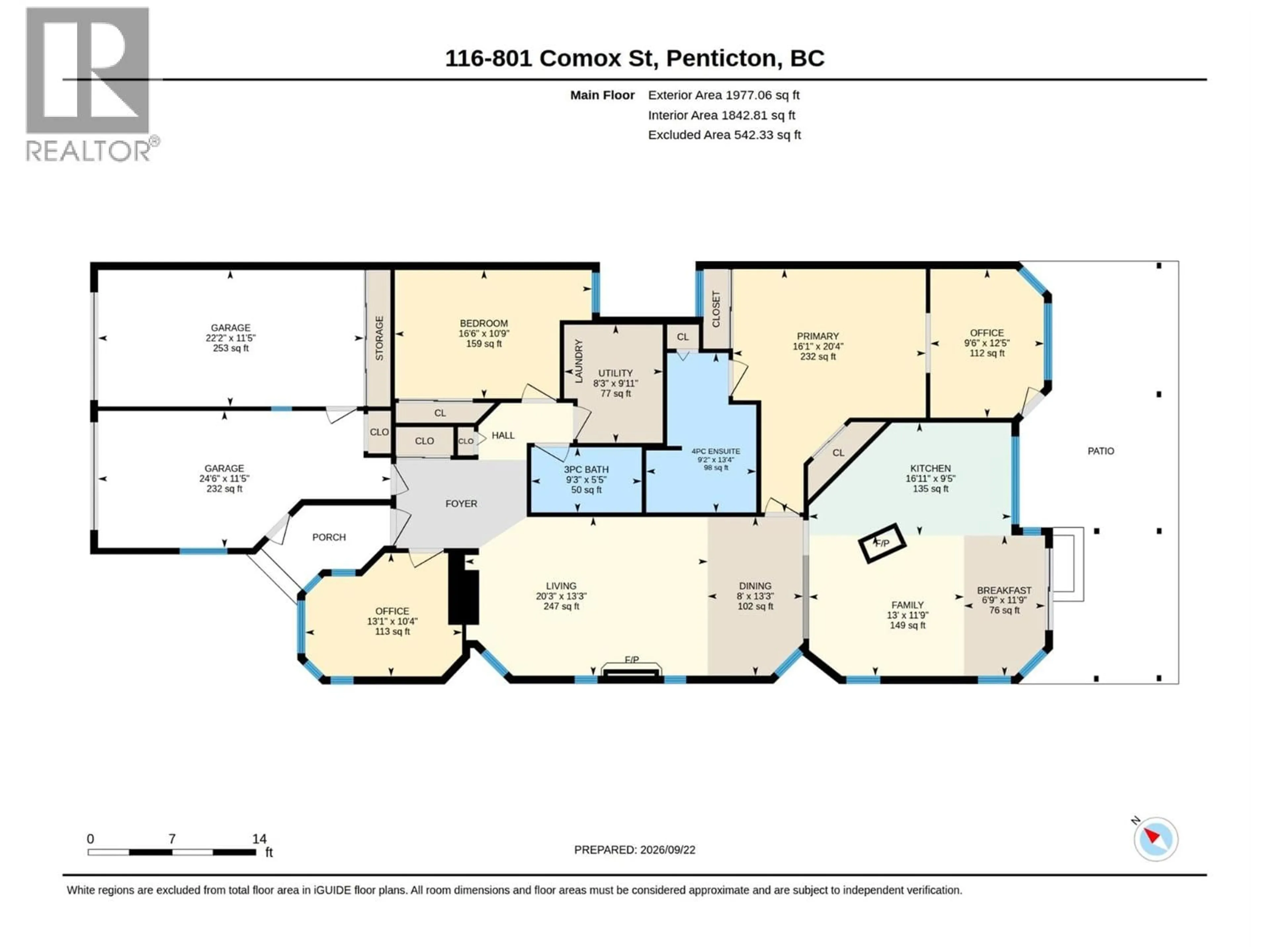 Floor plan for 116 - 801 COMOX STREET, Penticton British Columbia V2A8G5