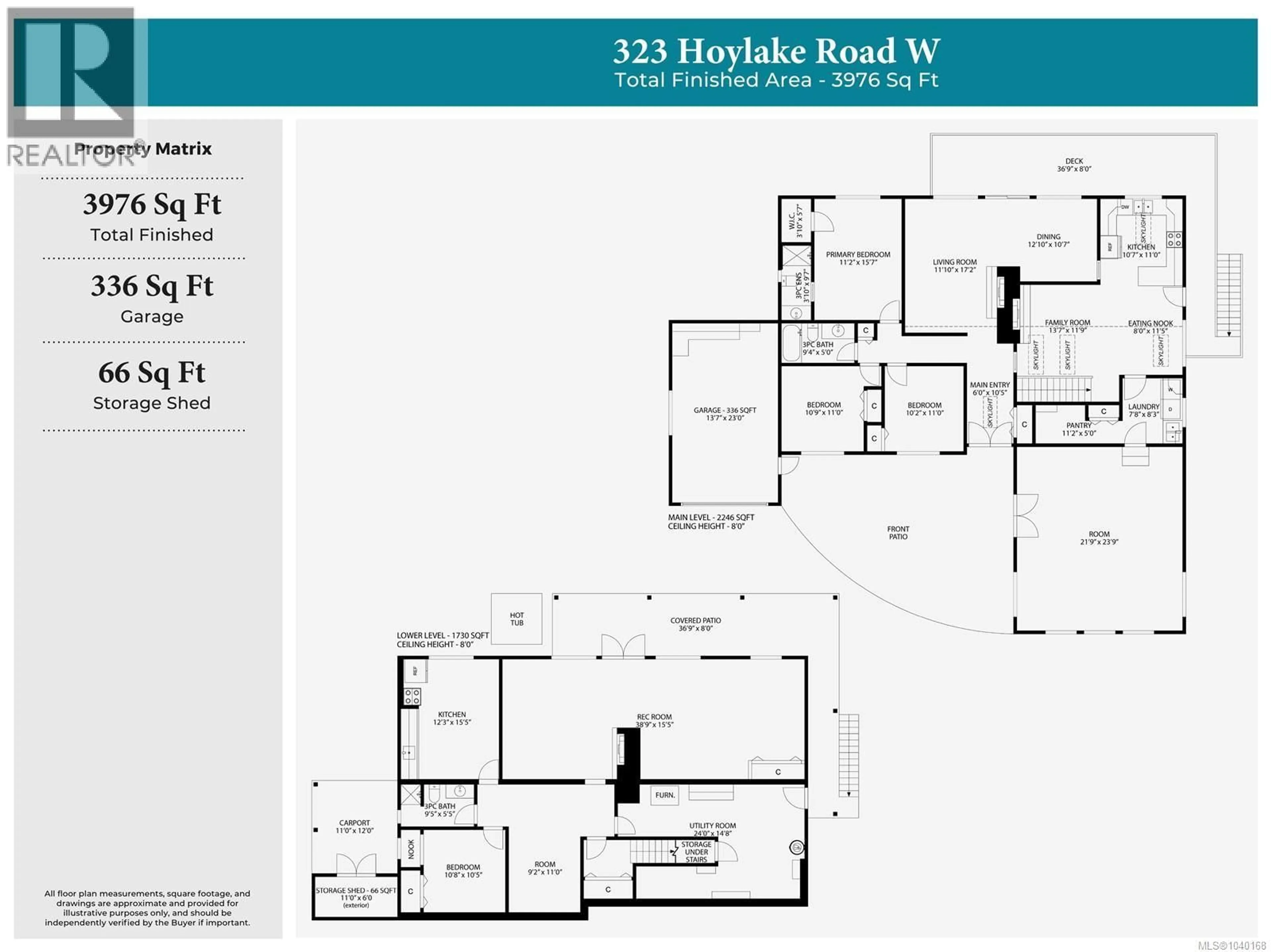 Floor plan for 323 HOYLAKE ROAD WEST, Qualicum Beach British Columbia V9K1K5