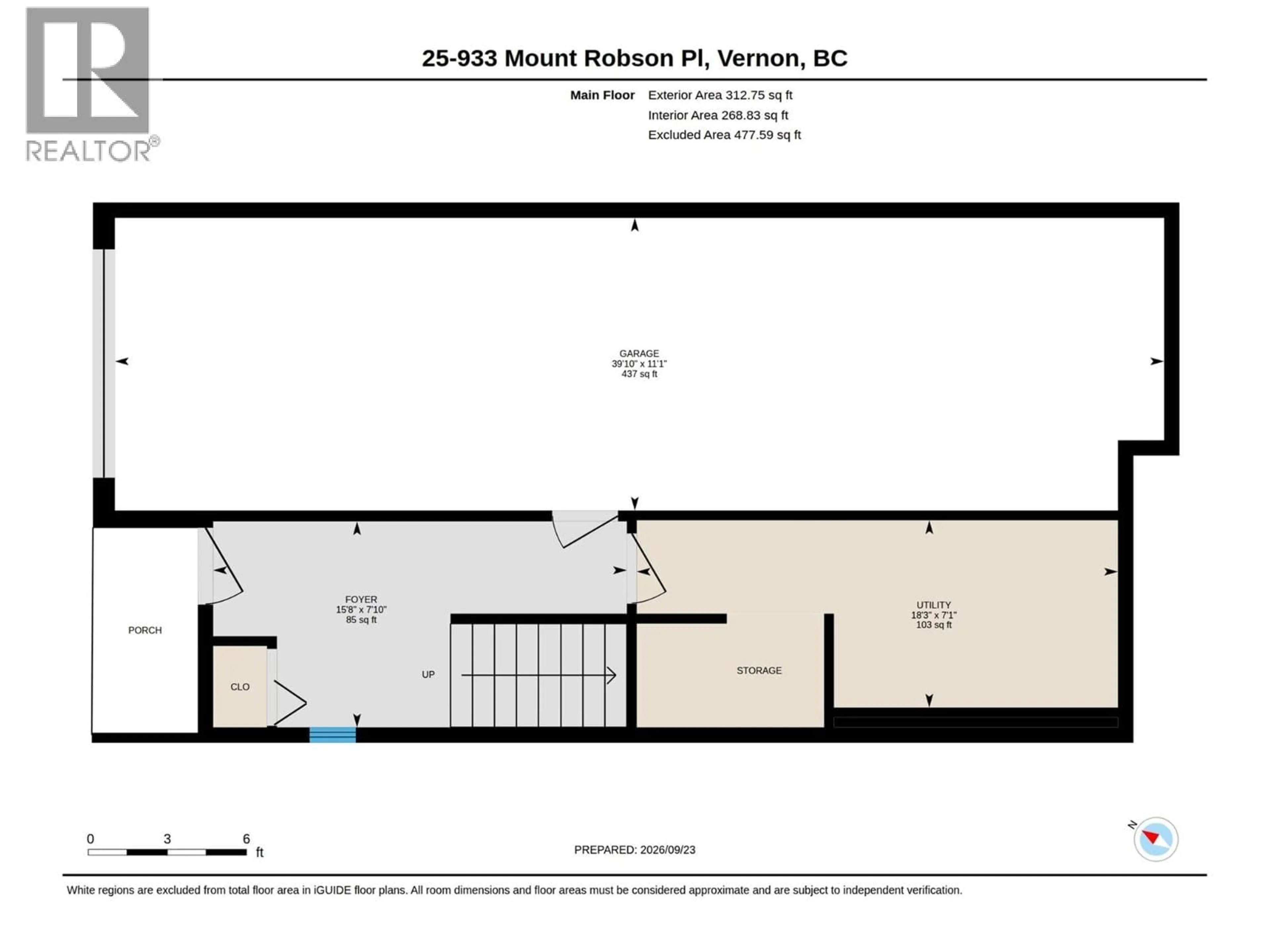 Floor plan for 25 - 933 MT ROBSON PLACE, Vernon British Columbia V1B4G4