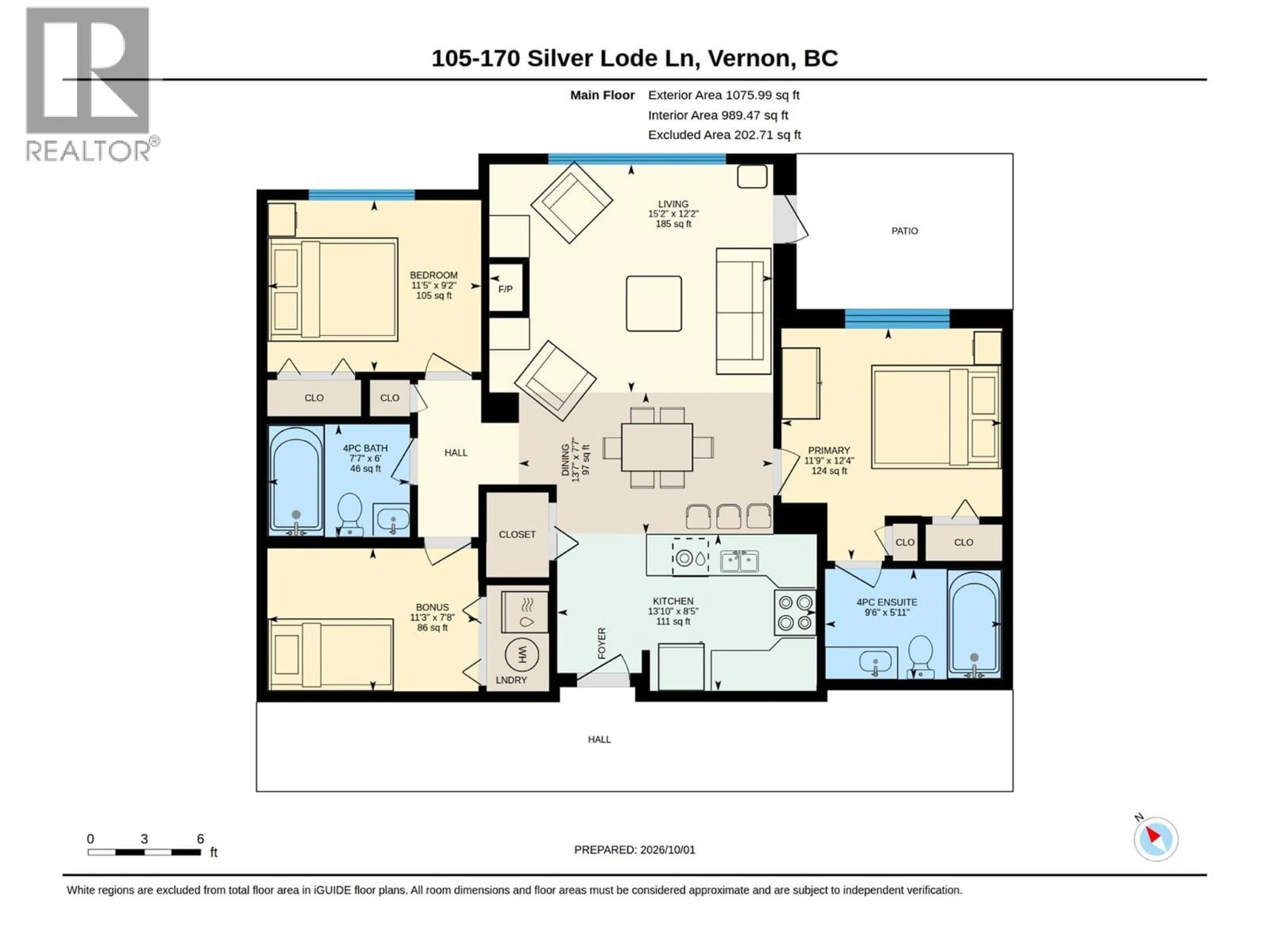 Floor plan for 105 - 170 SILVER LODE LANE LANE, Silver Star British Columbia V1B3M1