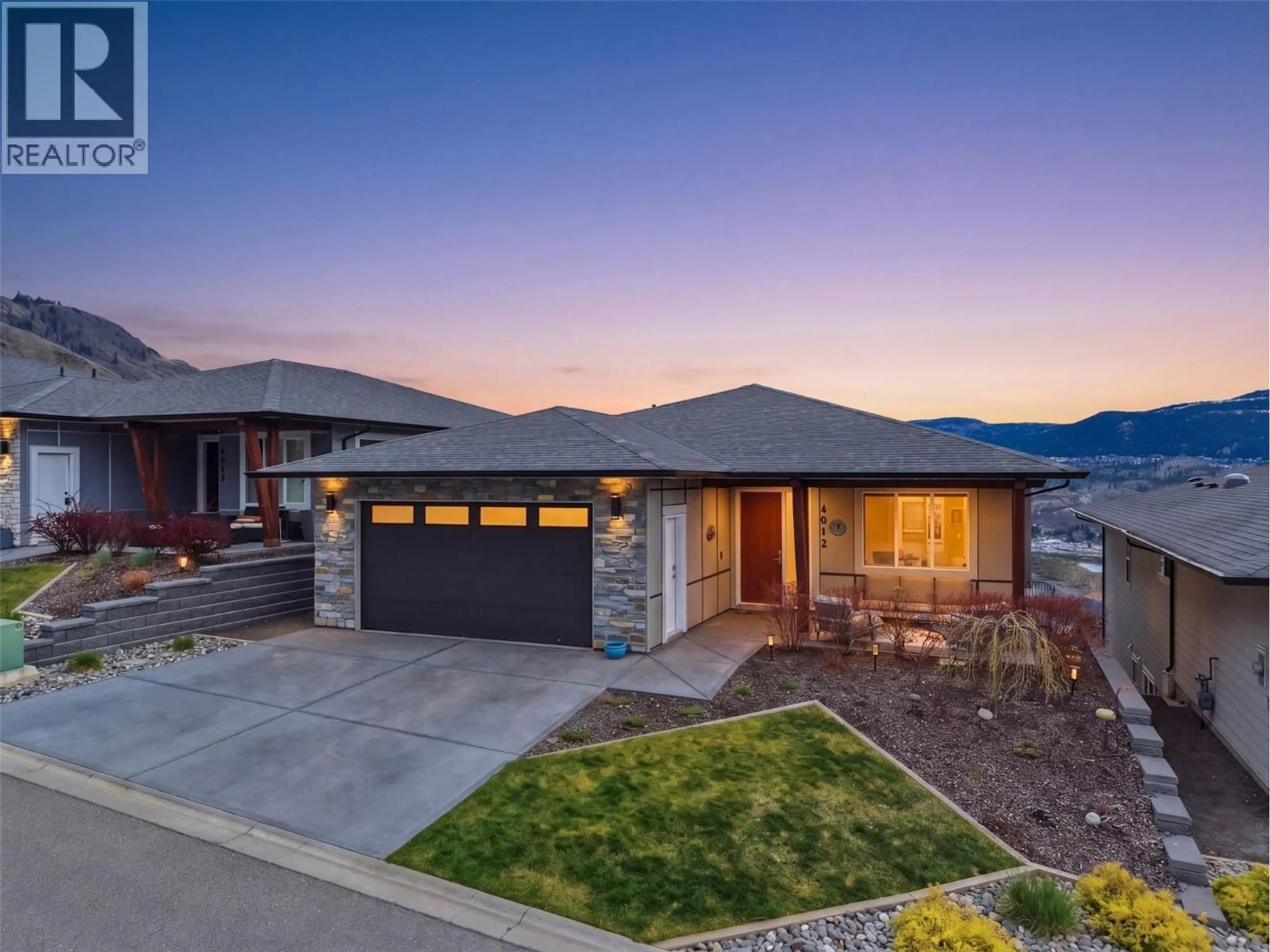 Home with brick exterior material, mountain view for 4012 RIO VISTA WAY, Kamloops British Columbia V2H0E1