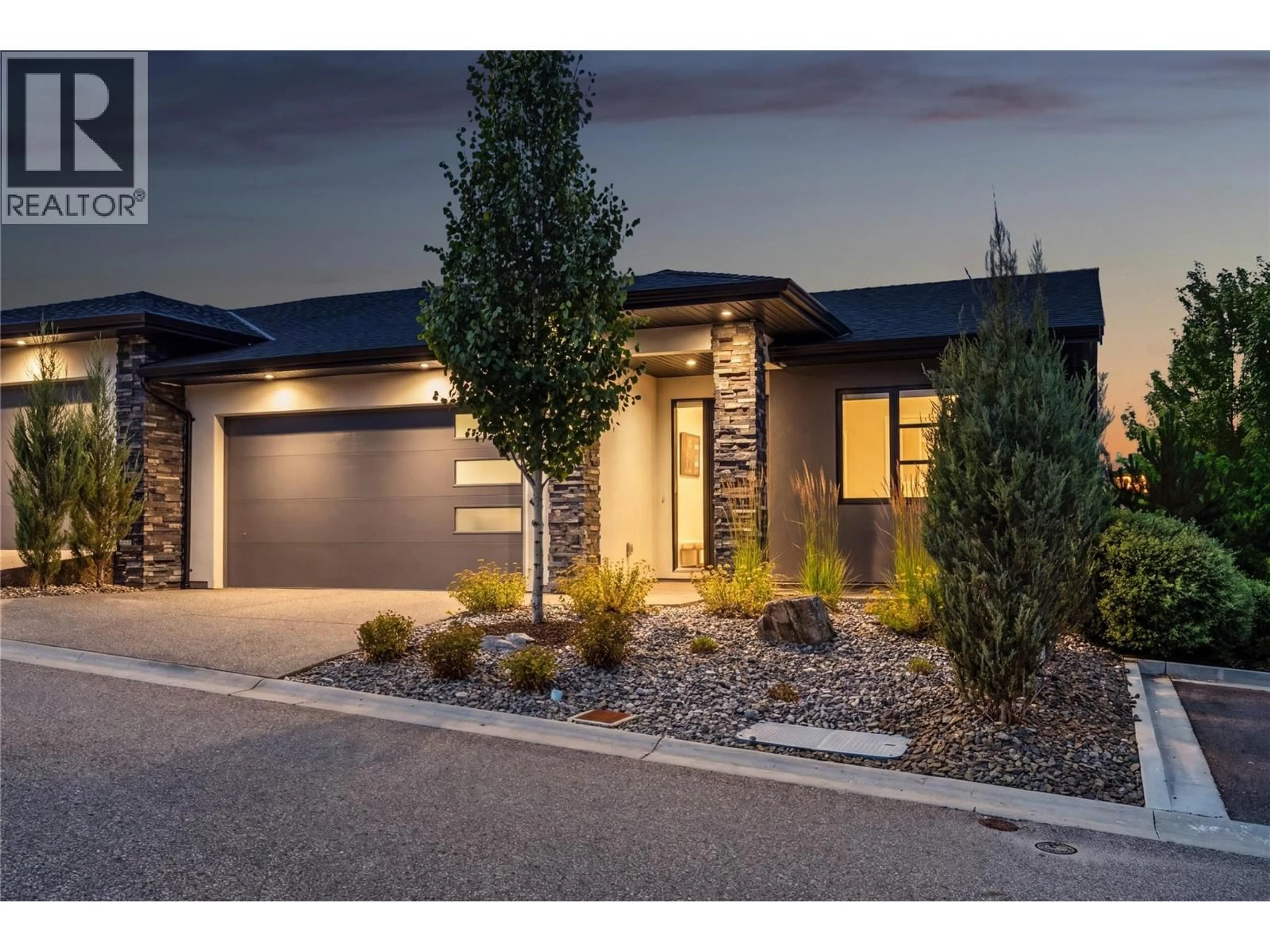 Home with brick exterior material, street for 6 - 1349 ROCKY POINT DRIVE, Kelowna British Columbia V1V0B5
