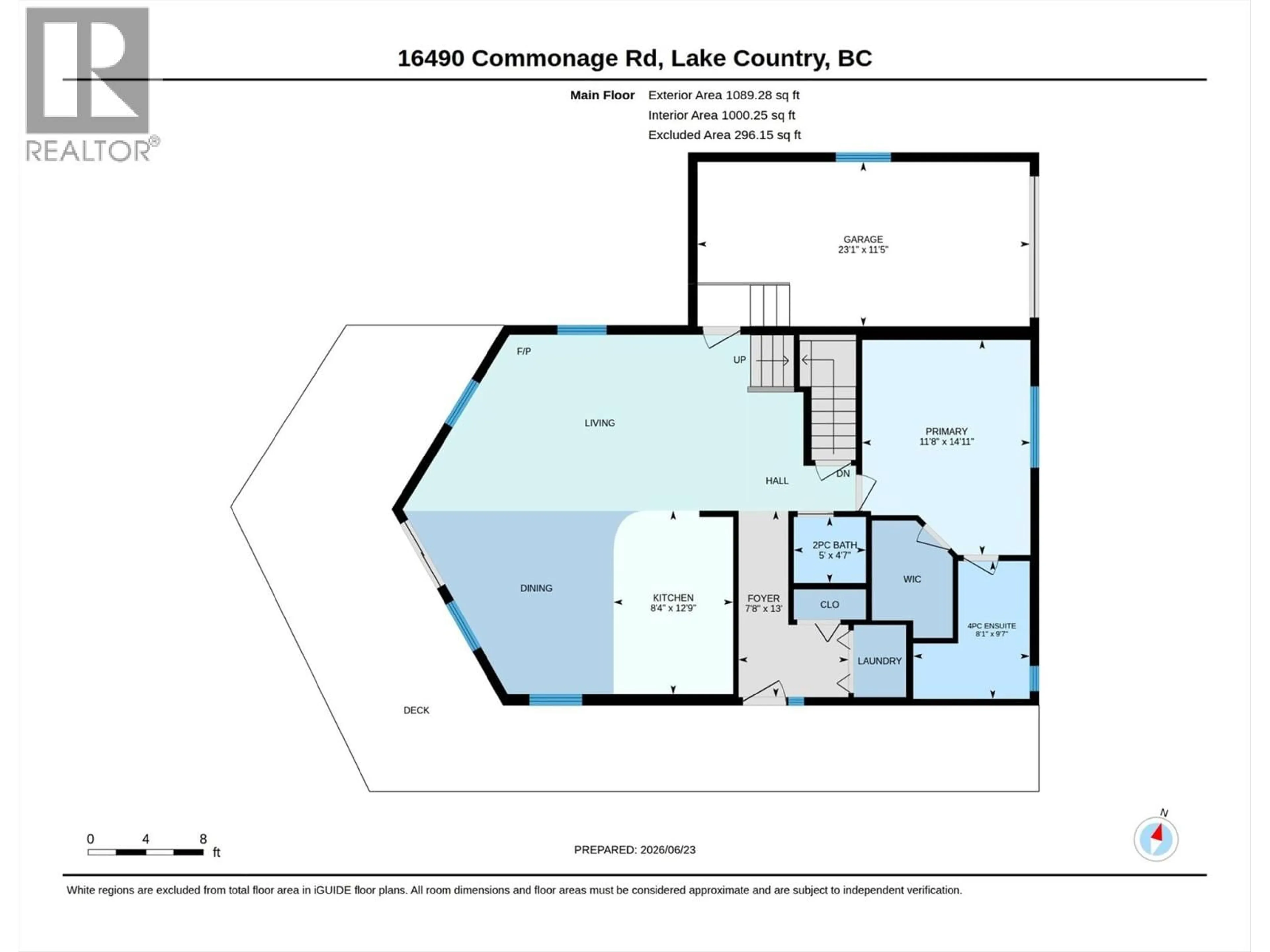 Floor plan for 16490 COMMONAGE ROAD, Lake Country British Columbia V4V1B3