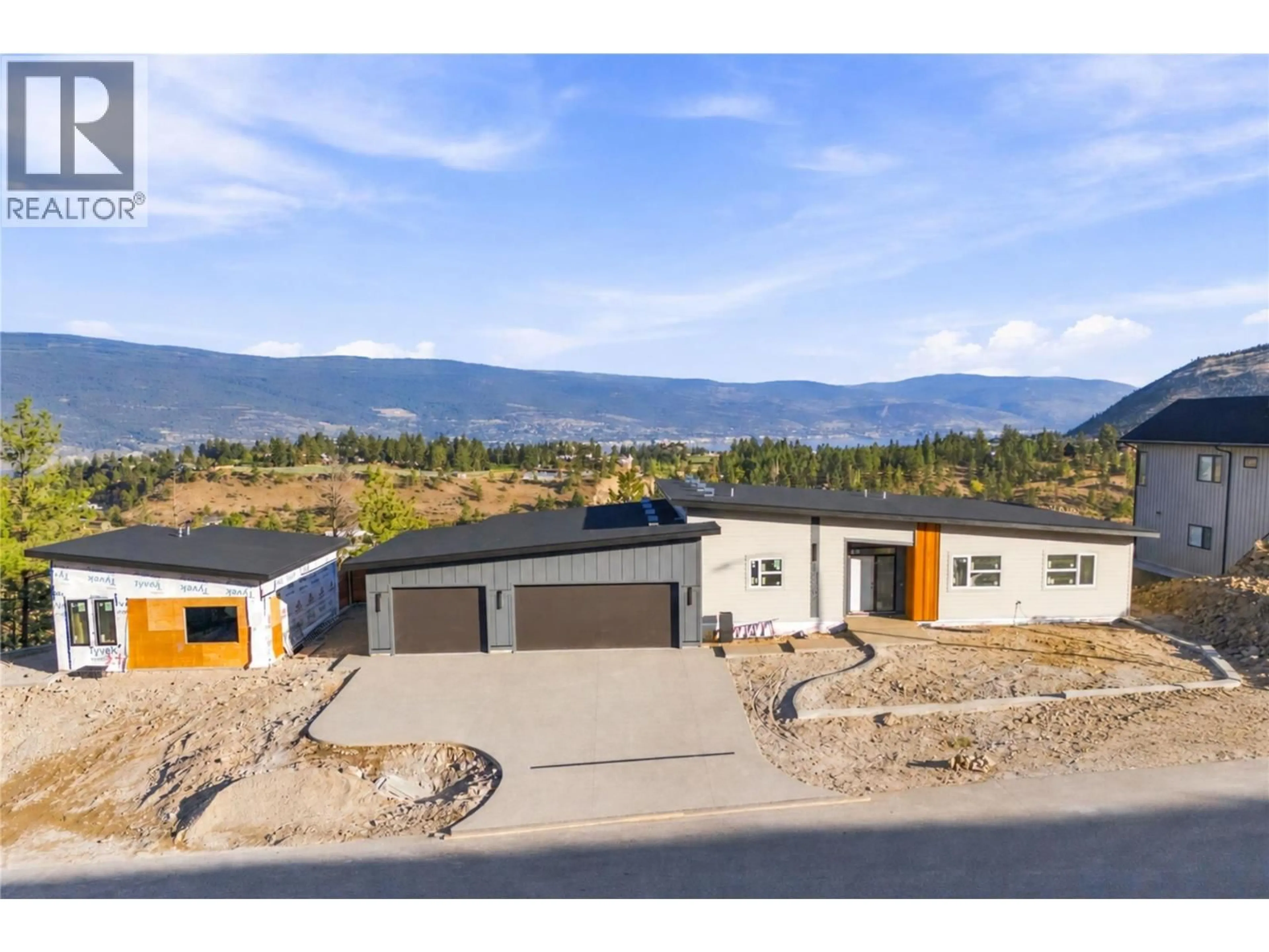 A pic from outside/outdoor area/front of a property/back of a property/a pic from drone, mountain view for 17587 SANBORN STREET, Summerland British Columbia V0H1Z3