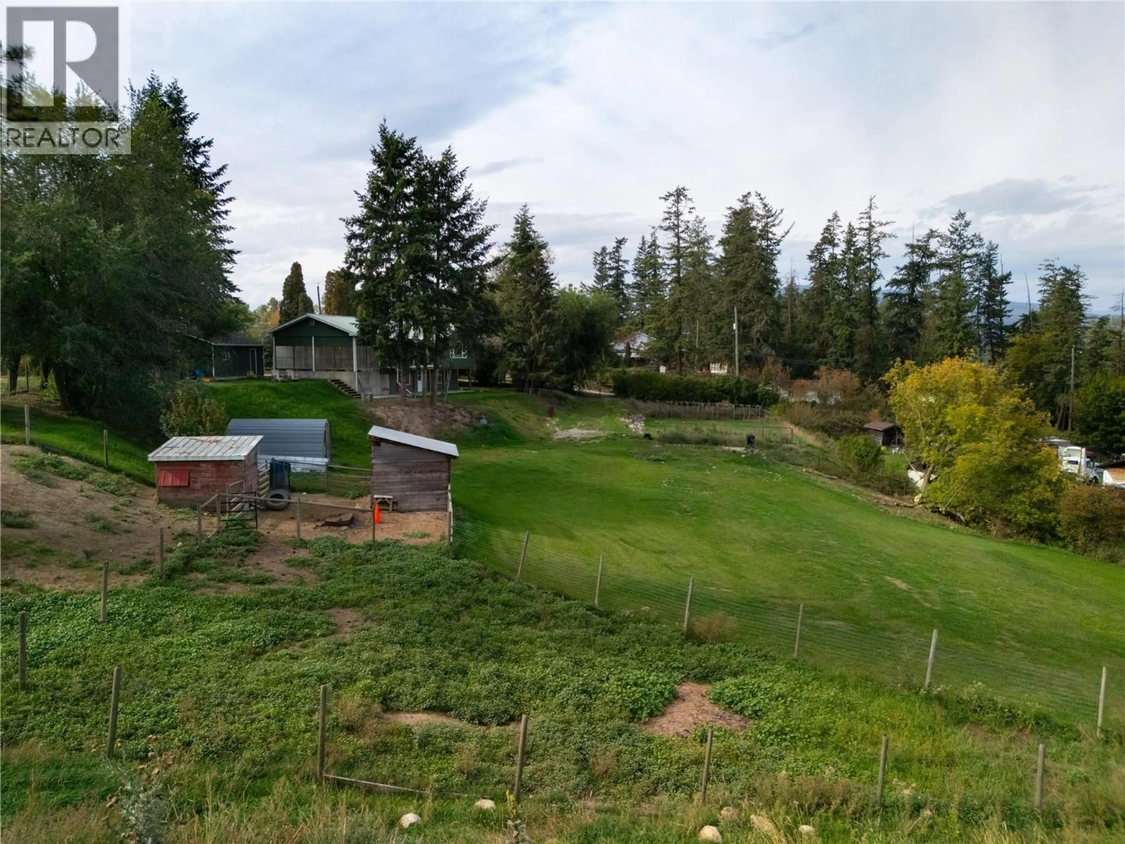 A pic from outside/outdoor area/front of a property/back of a property/a pic from drone, unknown for 3764 CREAMERY ROAD, Armstrong British Columbia V0E1B8