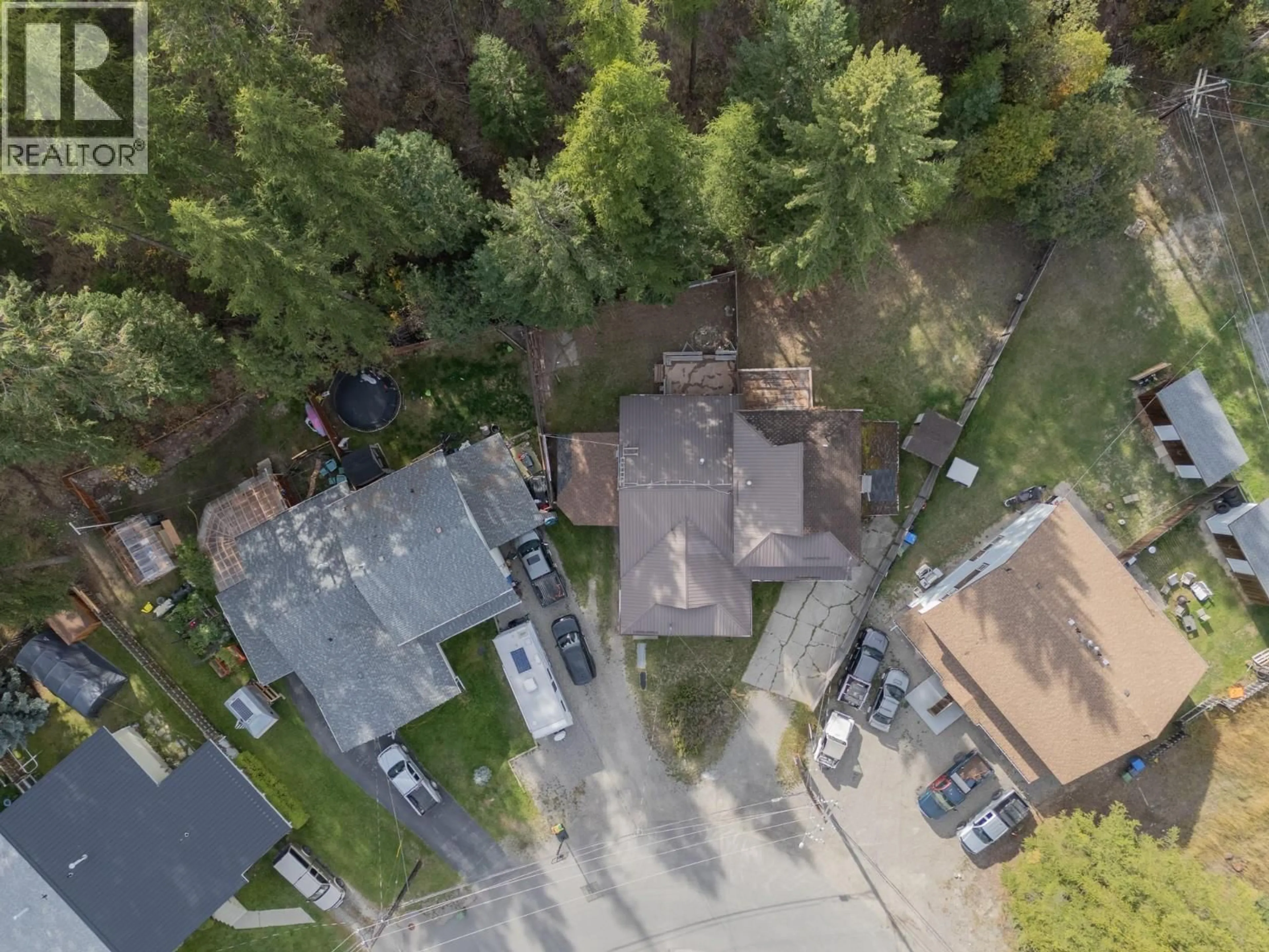 A pic from outside/outdoor area/front of a property/back of a property/a pic from drone, forest/trees view for 281 KIMBROOK CRESCENT, Kimberley British Columbia V1A3B1