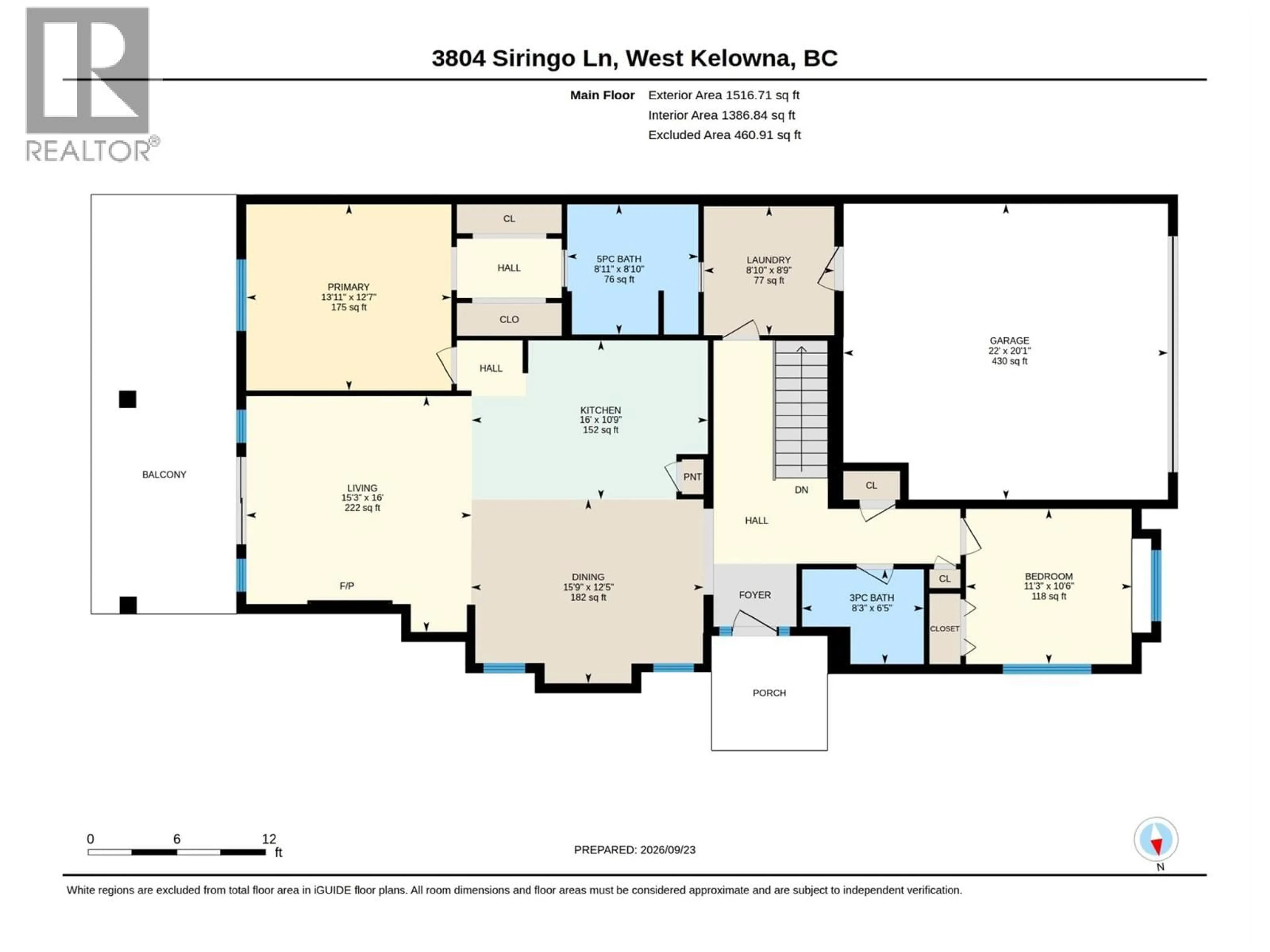 Floor plan for 3804 SIRINGO LANE, Westbank British Columbia V4T3G4