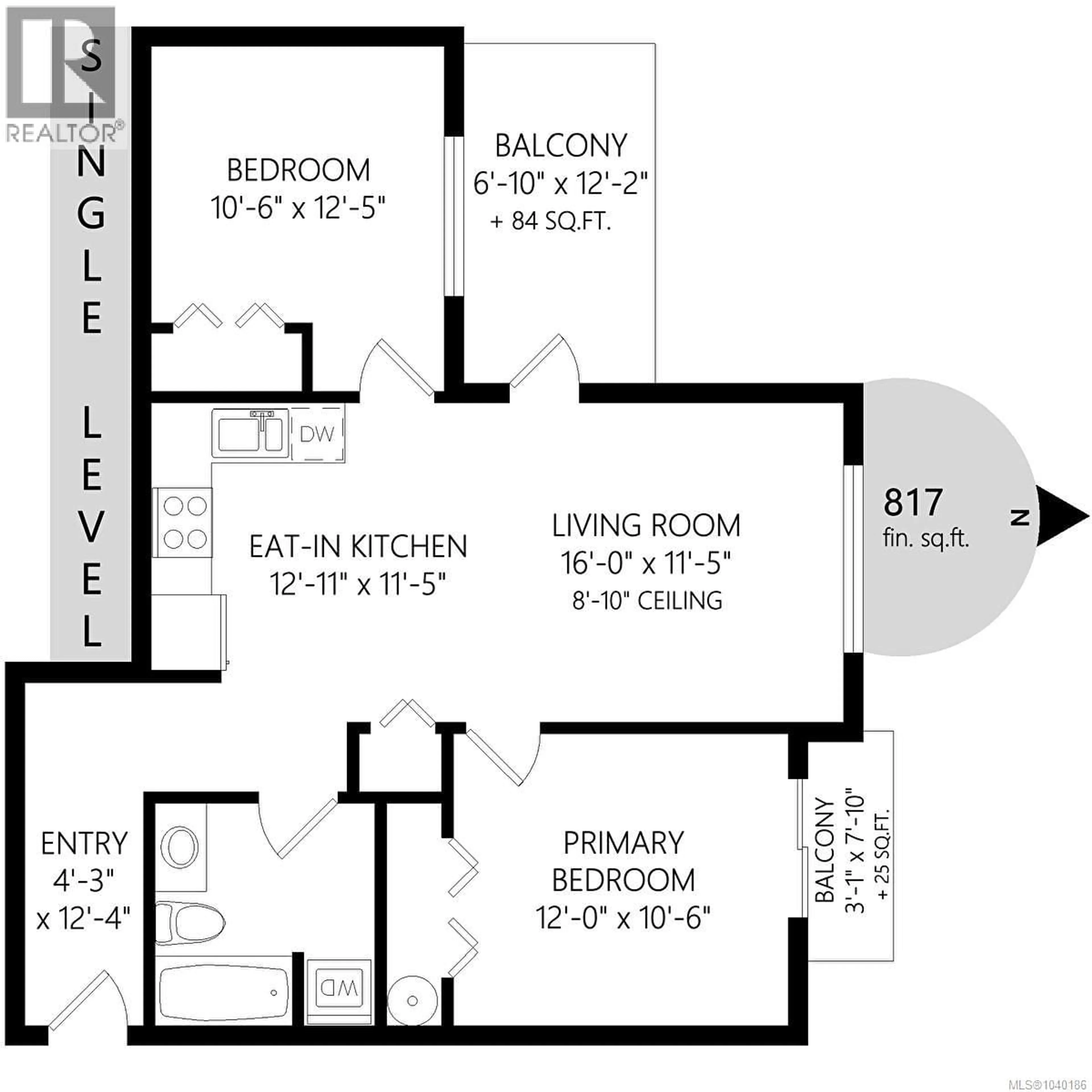 Floor plan for 308 - 2409 BEVAN AVENUE, Sidney British Columbia V8L0C3
