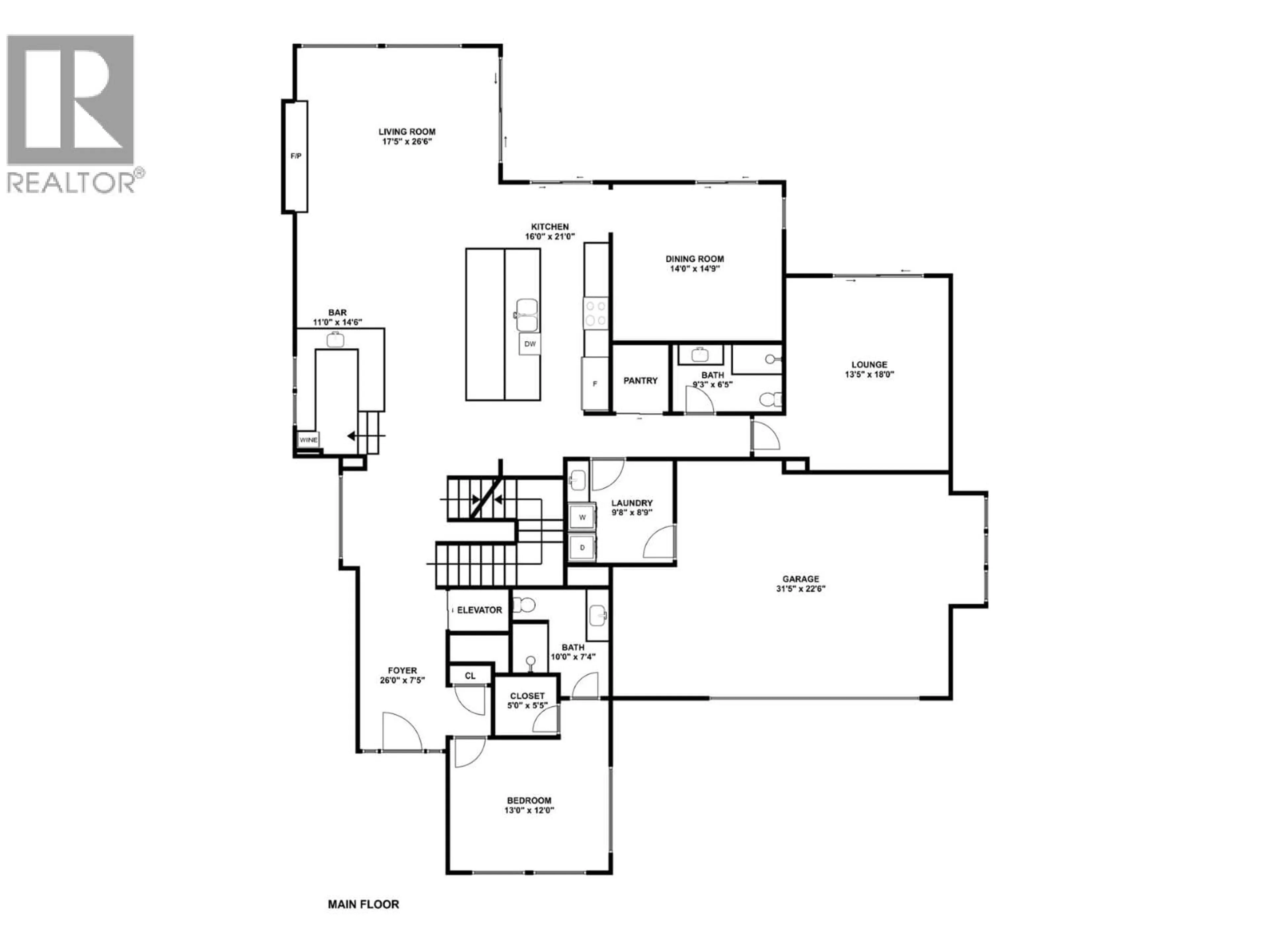 Floor plan for 722 HIGHPOINTE PLACE, Kelowna British Columbia V1V2Y3