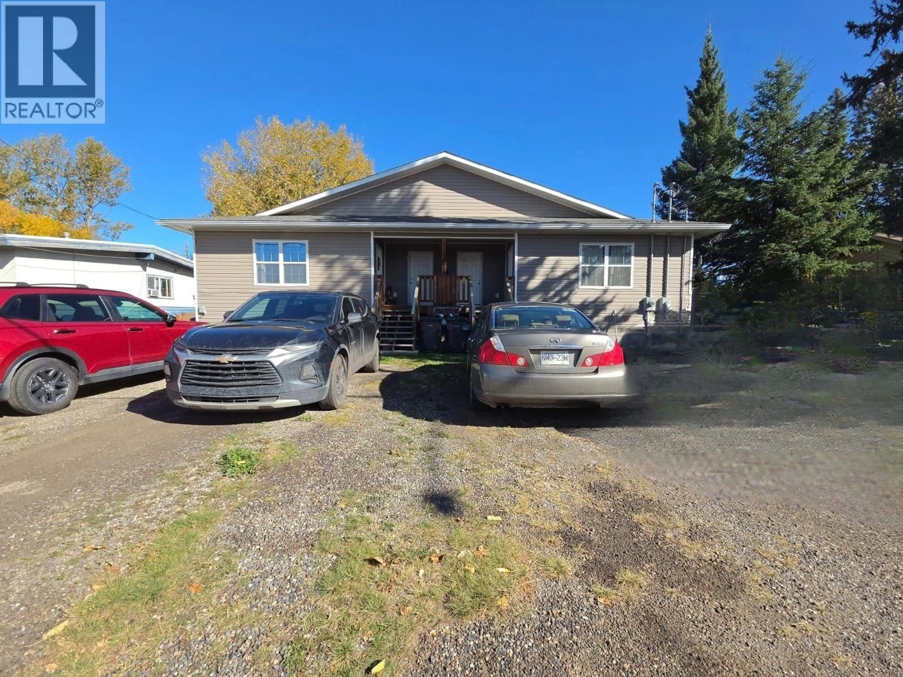 A pic from outside/outdoor area/front of a property/back of a property/a pic from drone, unknown for 4608 50 AVENUE NORTHEAST, Chetwynd British Columbia V0C1J0