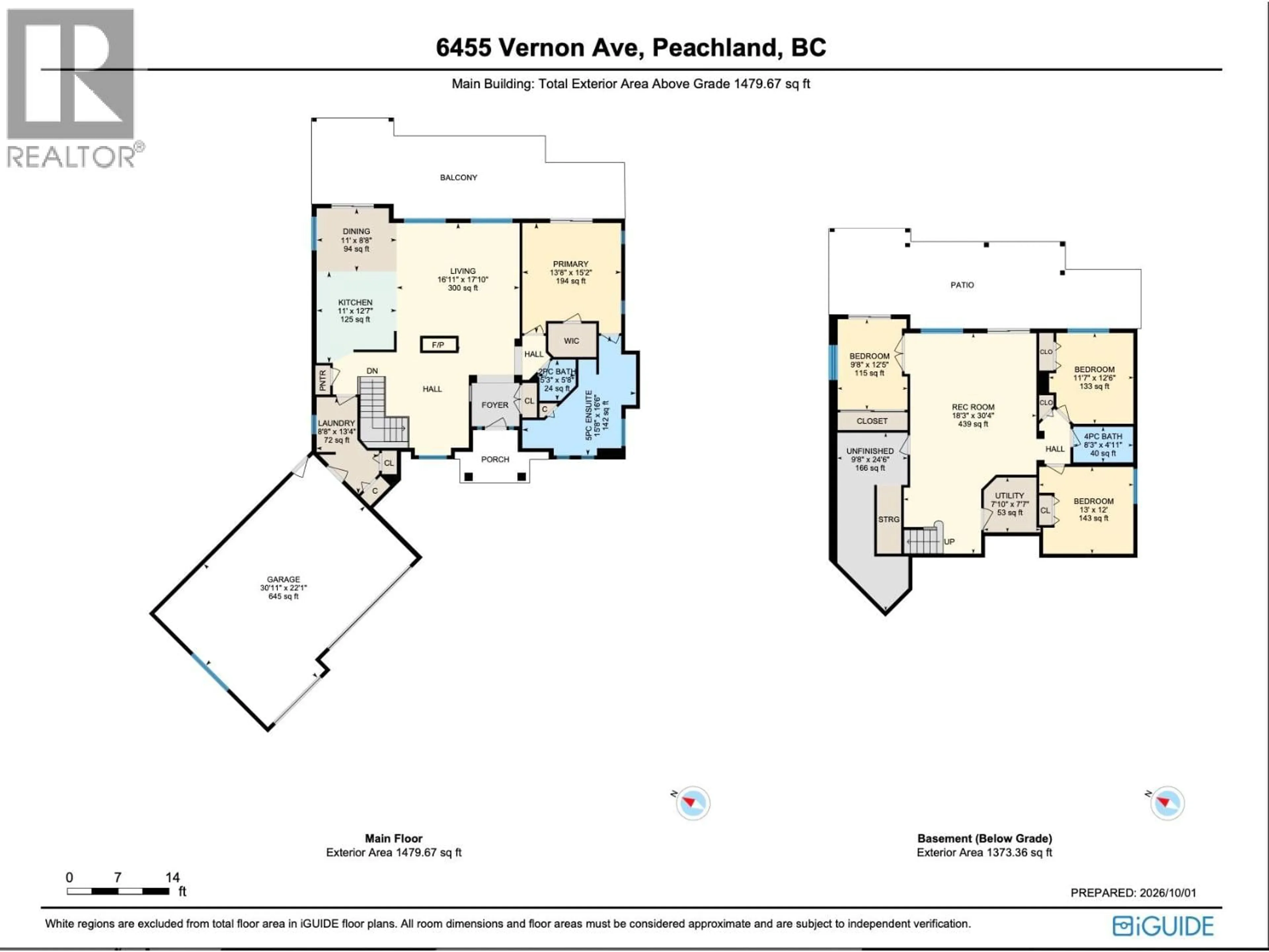 Floor plan for 6455 VERNON AVENUE, Peachland British Columbia V0H1X8