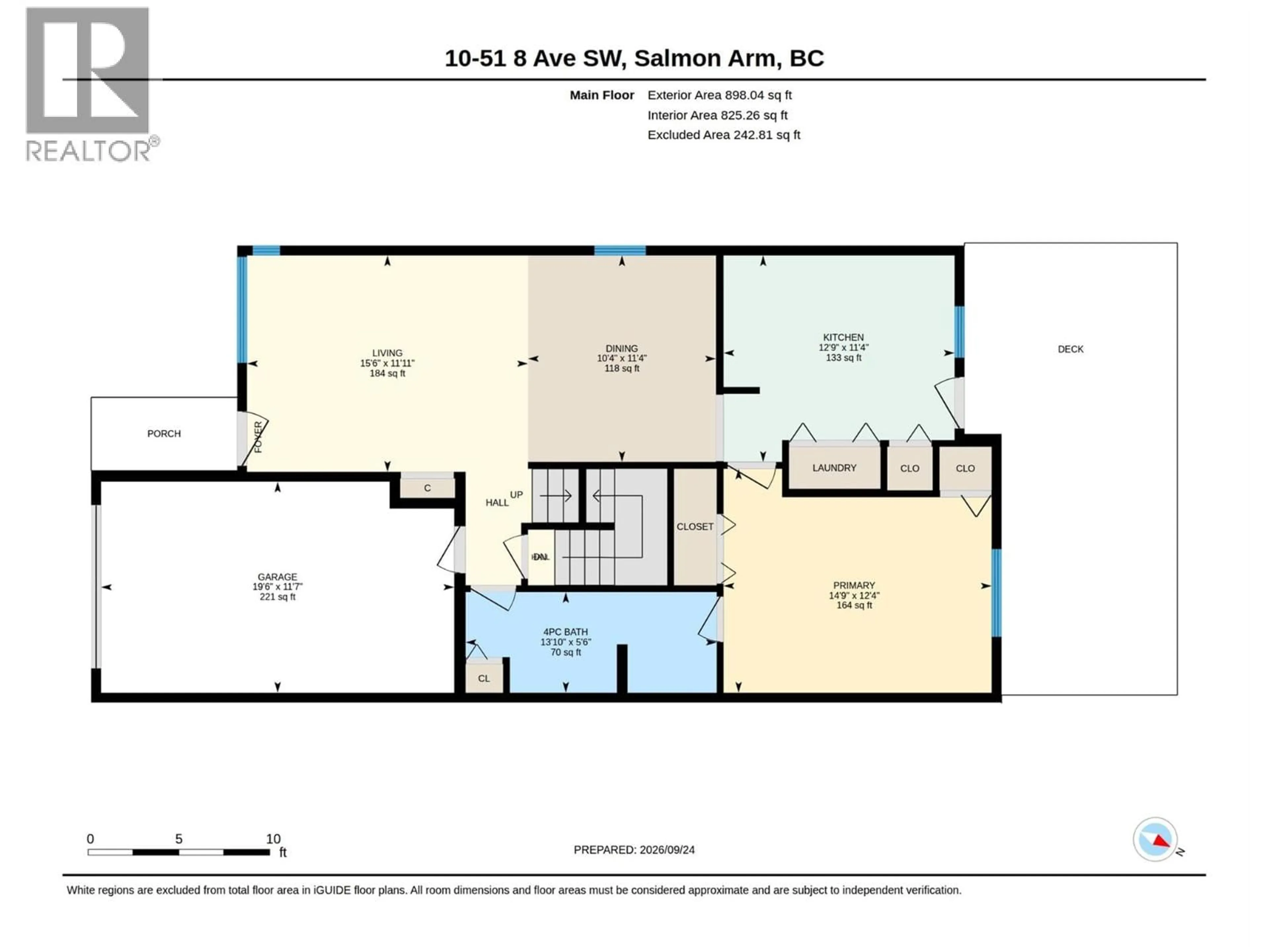 Floor plan for 10 - 51 8 AVENUE SOUTHWEST, Salmon Arm British Columbia V1E3L9