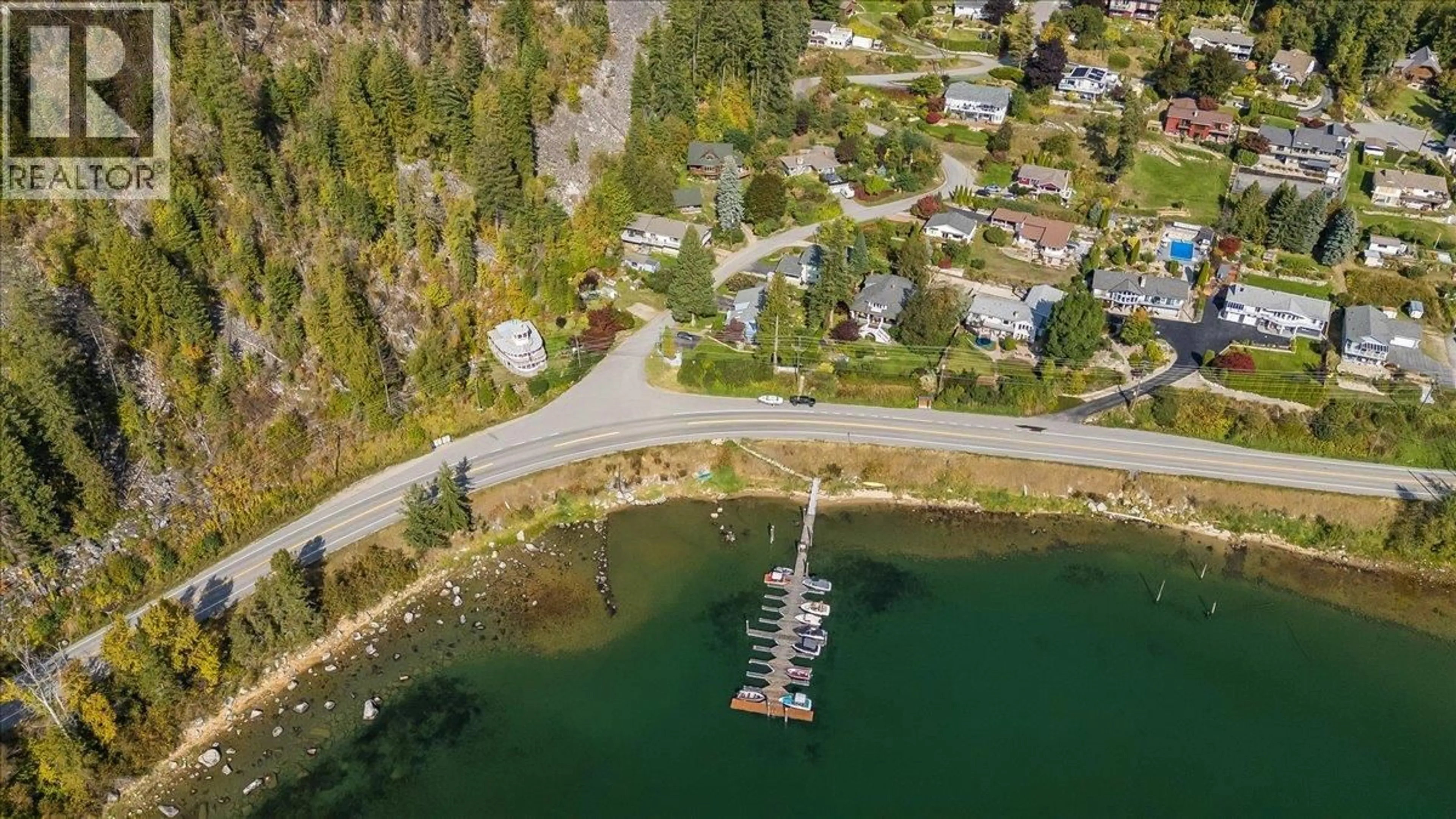 A pic from outside/outdoor area/front of a property/back of a property/a pic from drone, water/lake/river/ocean view for 1512 NASOOKIN ROAD, Nelson British Columbia V1L6J6