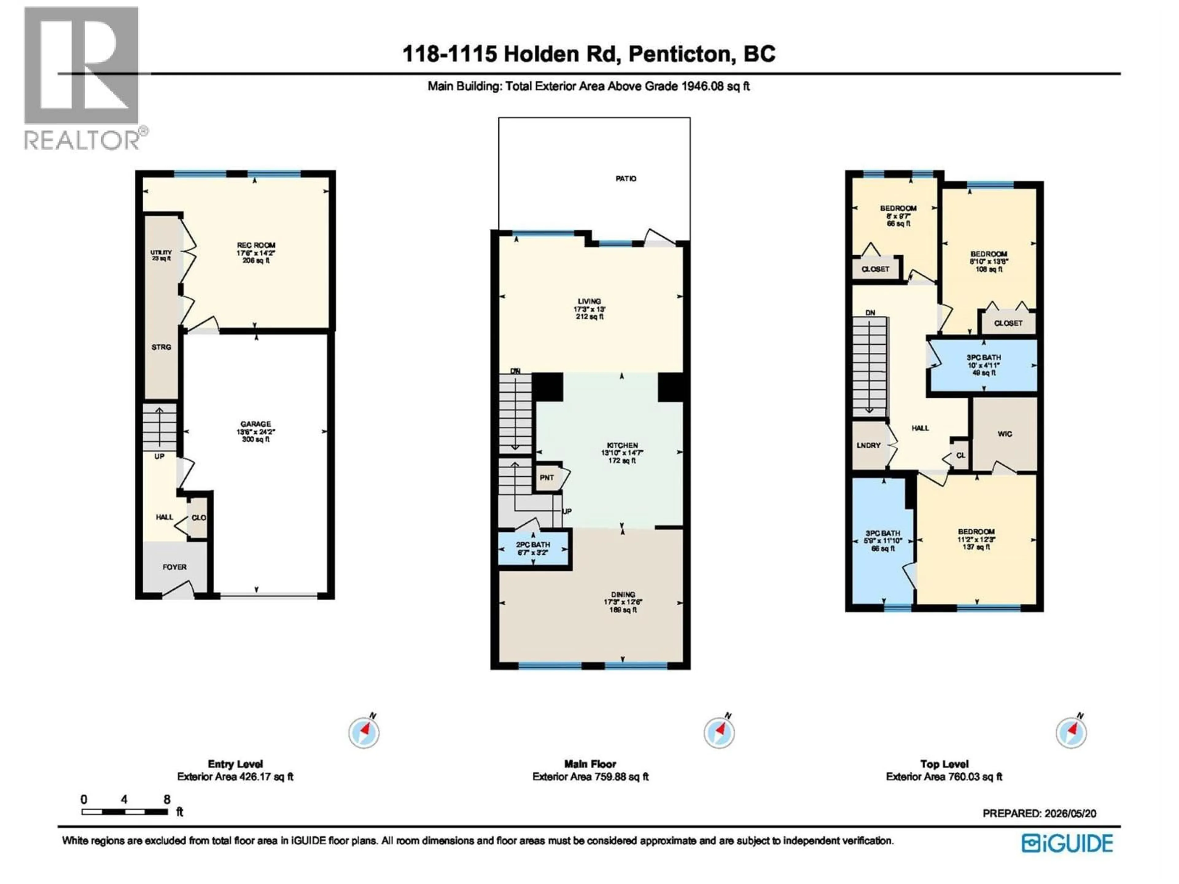Floor plan for 118 - 1115 HOLDEN ROAD, Penticton British Columbia V2A0B7
