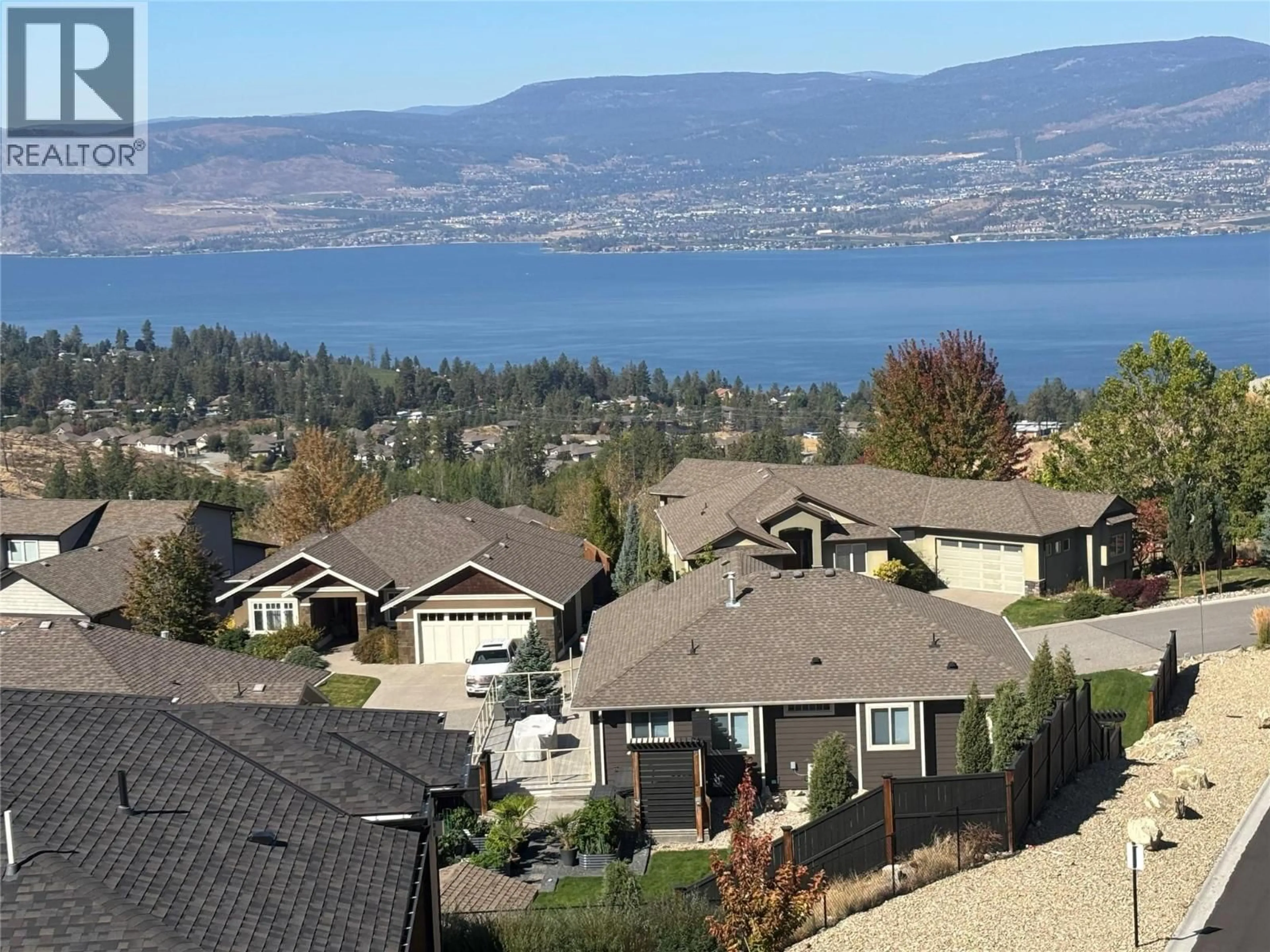 A pic from outside/outdoor area/front of a property/back of a property/a pic from drone, water/lake/river/ocean view for 11 - 796 KUIPERS CRESCENT, Kelowna British Columbia V1W0C2