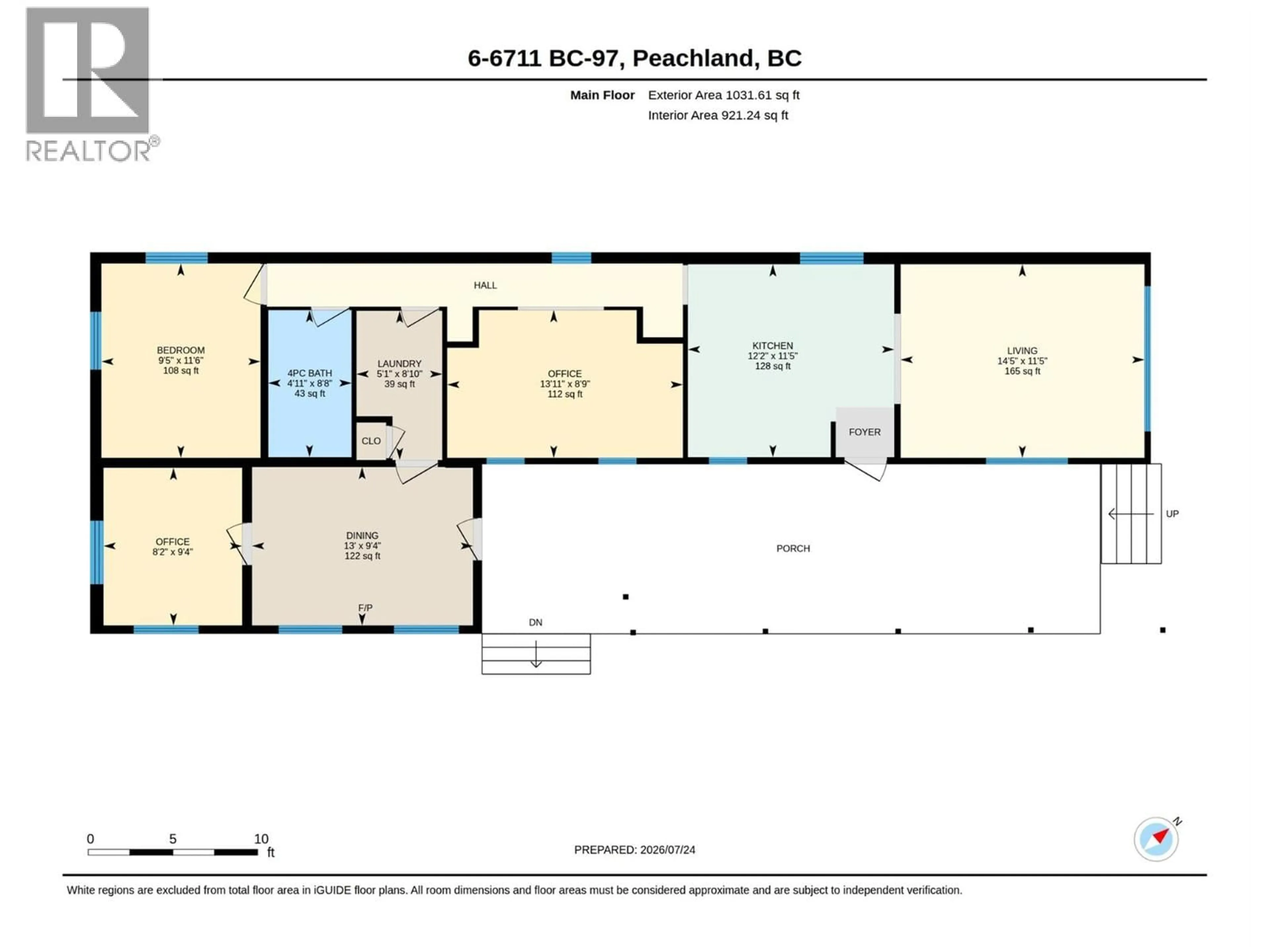 Floor plan for 6 - 6711 HIGHWAY 97 OTHER, Peachland British Columbia V0H1X9