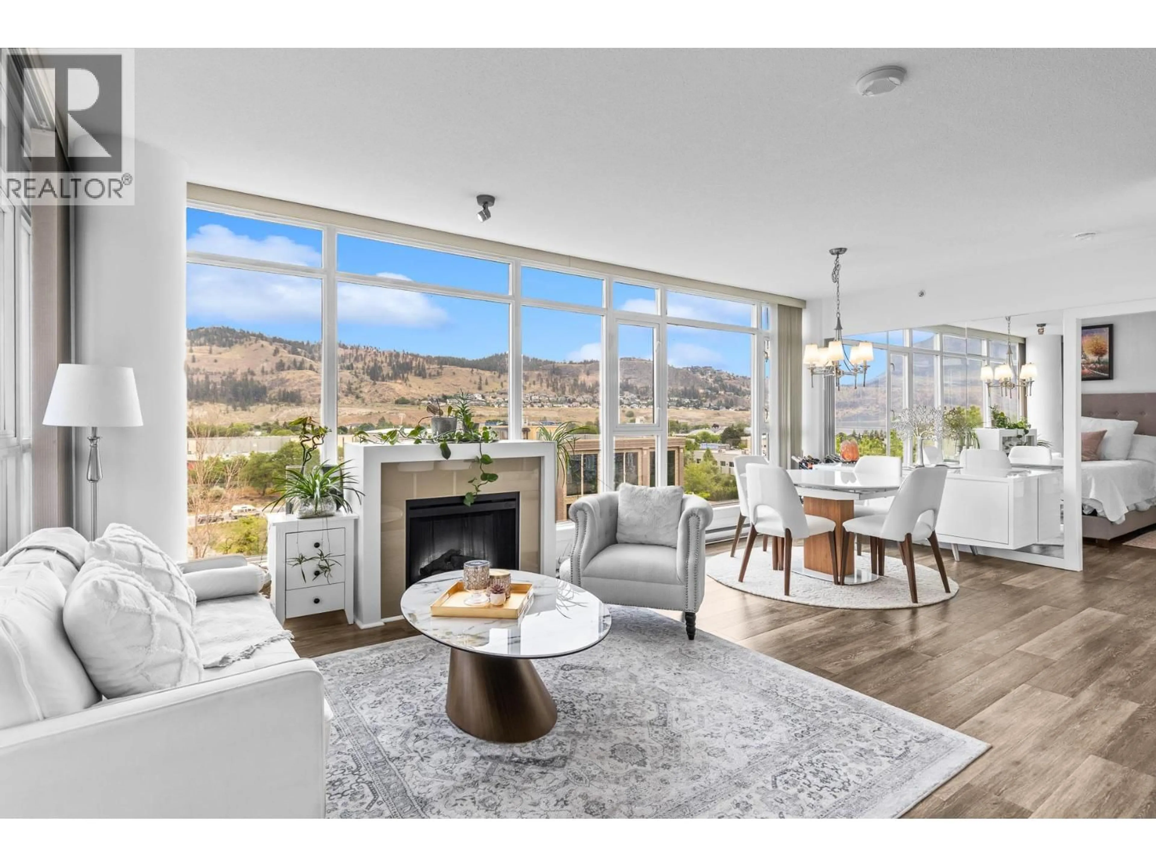Living room with furniture, unknown for 702 - 1075 SUNSET DRIVE, Kelowna British Columbia V1Y9Y9