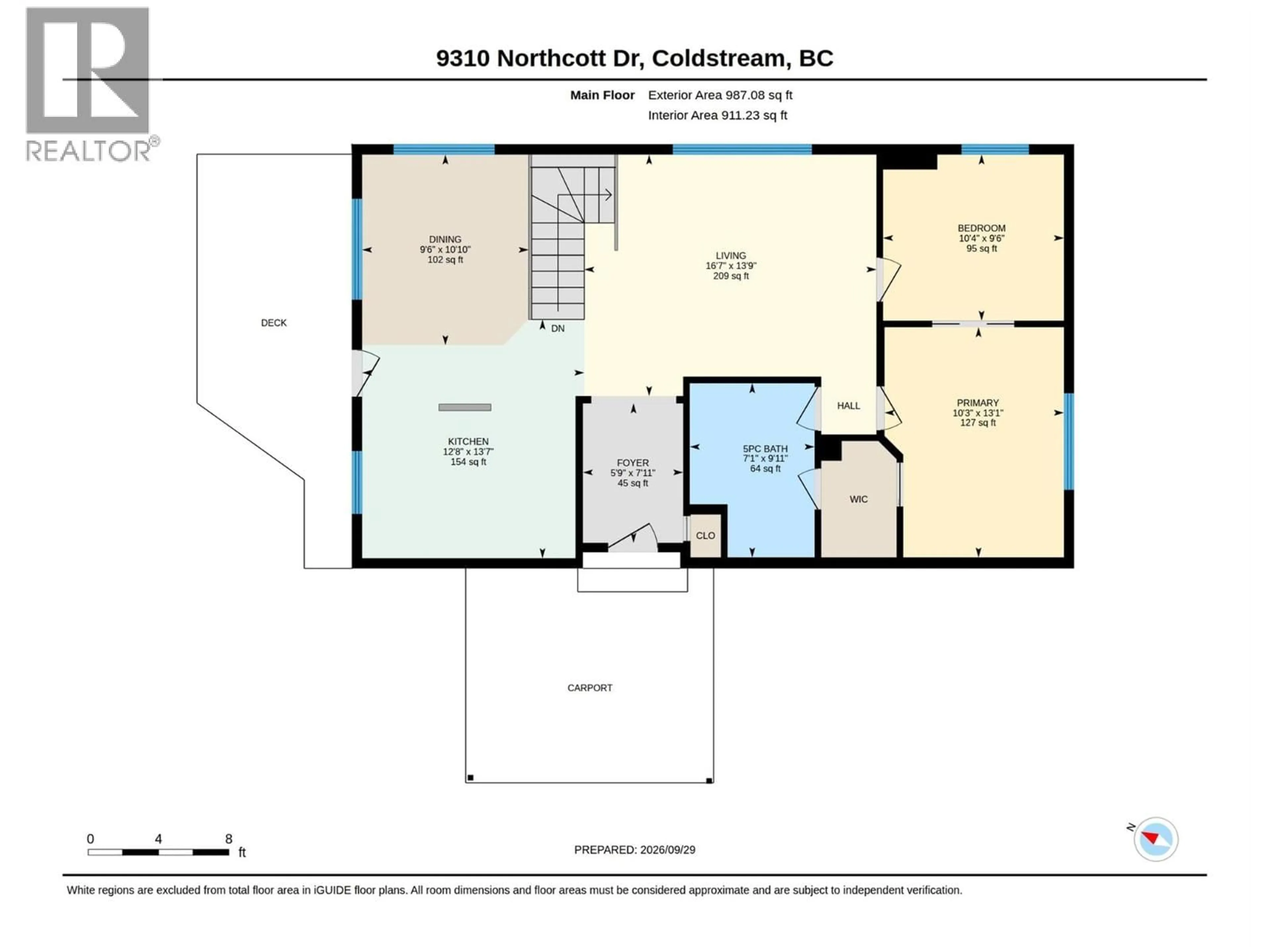 Floor plan for 9310 NORTHCOTT DRIVE, Coldstream British Columbia V1B2K2