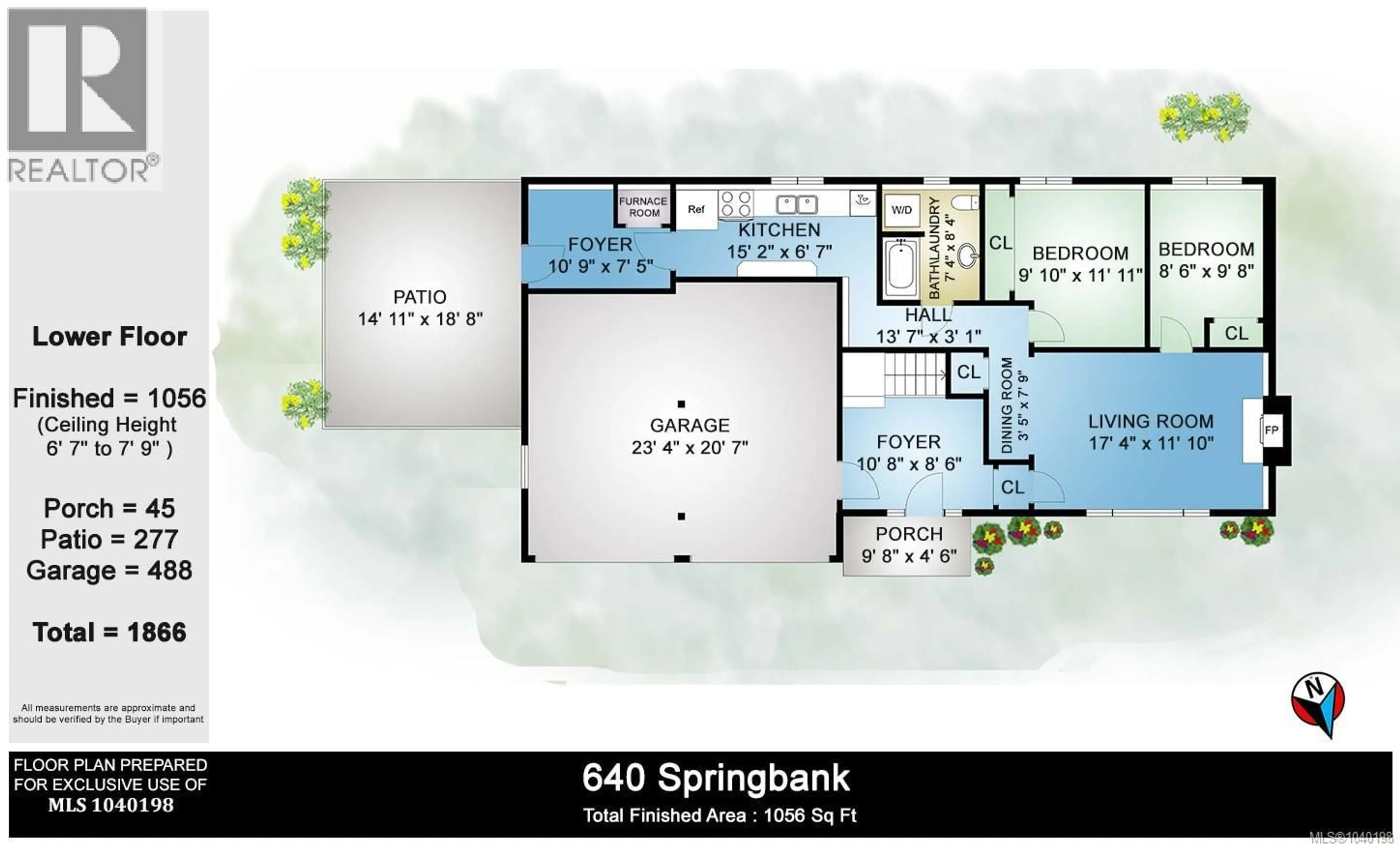 Floor plan for 640 SPRINGBANK PLACE, Mill Bay British Columbia V8H1C4