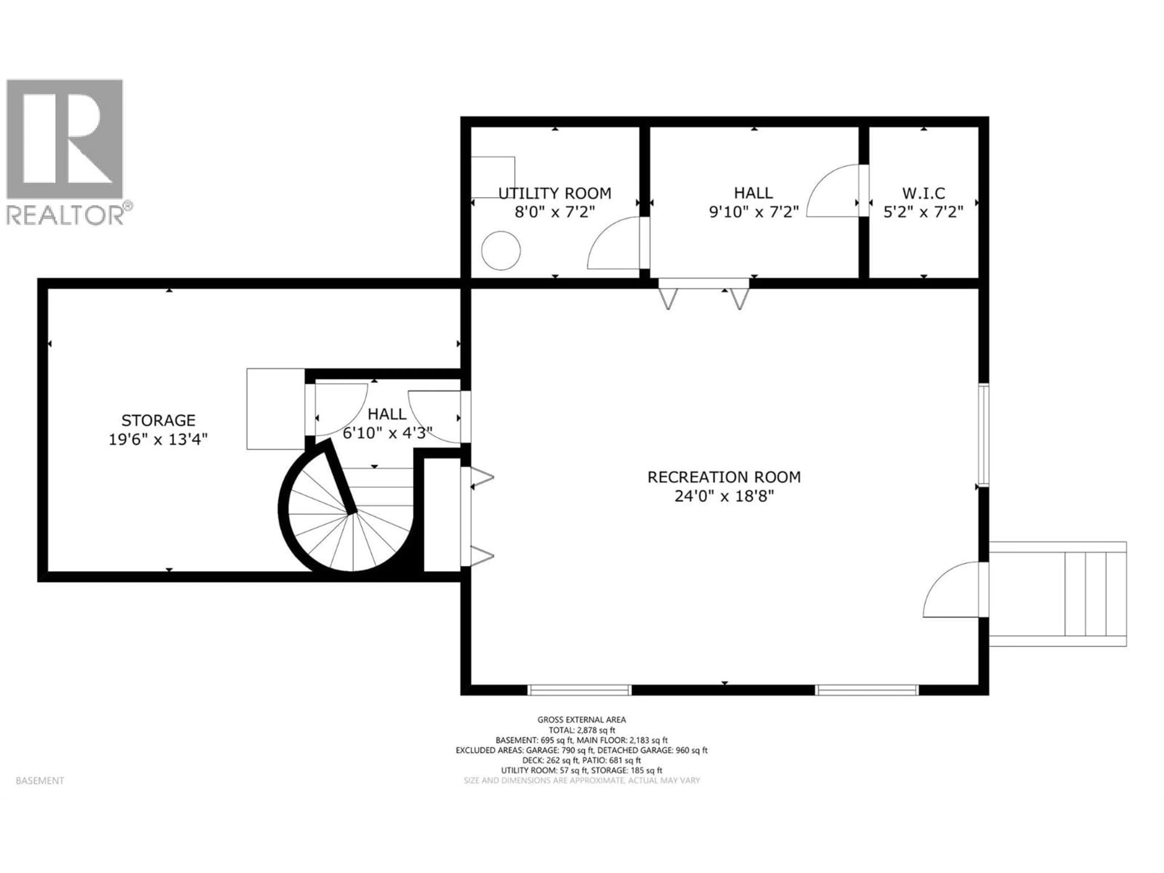 Floor plan for 3200 GREENWOOD ROAD, Vernon British Columbia V1B4G5