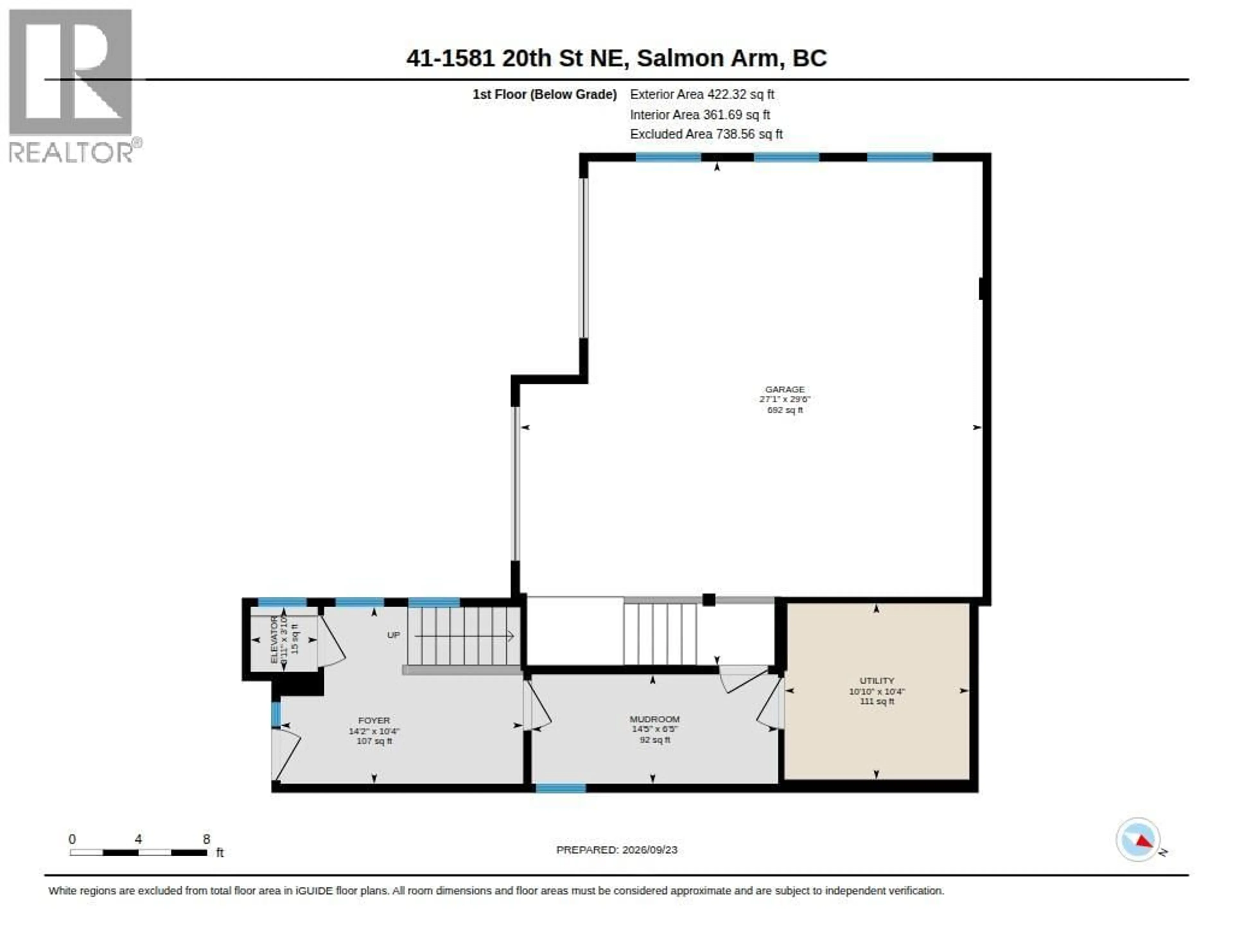 Floor plan for 41 - 1581 20TH STREET NORTHEAST, Salmon Arm British Columbia V1E0A7