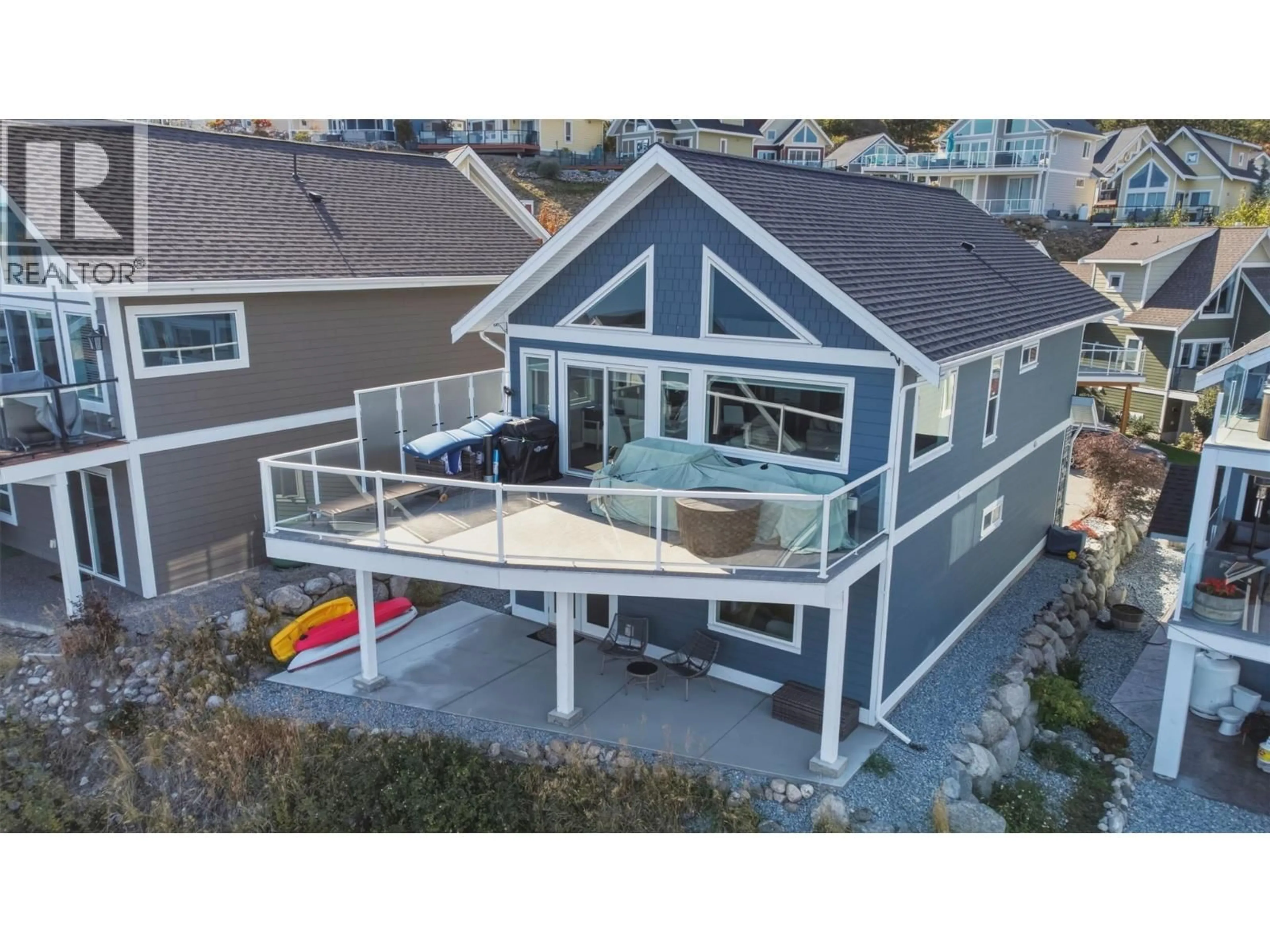Home with vinyl exterior material, water/lake/river/ocean view for 151 - 6807 SANTIAGO LOOP, Kelowna British Columbia V1Z3R8