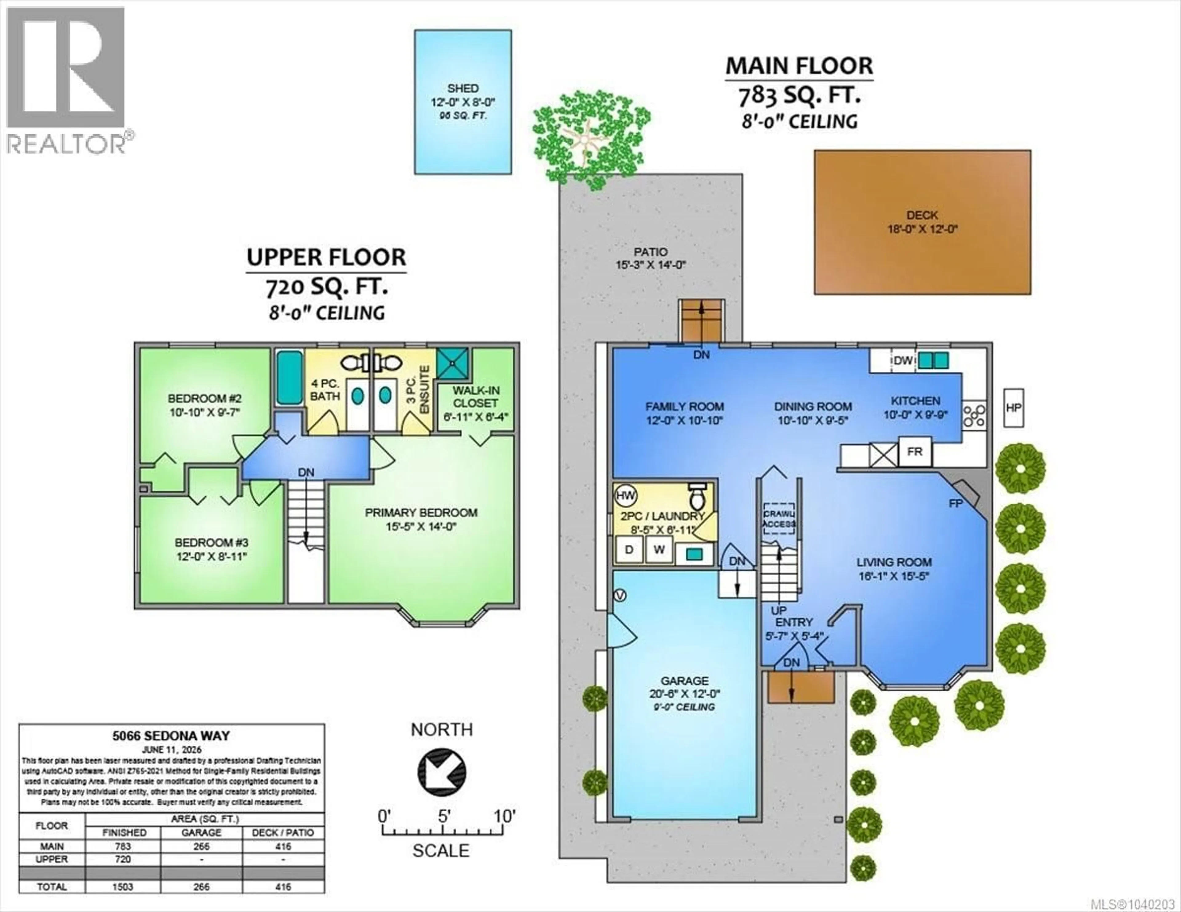 Floor plan for 5066 SEDONA WAY, Nanaimo British Columbia V9T5Z4