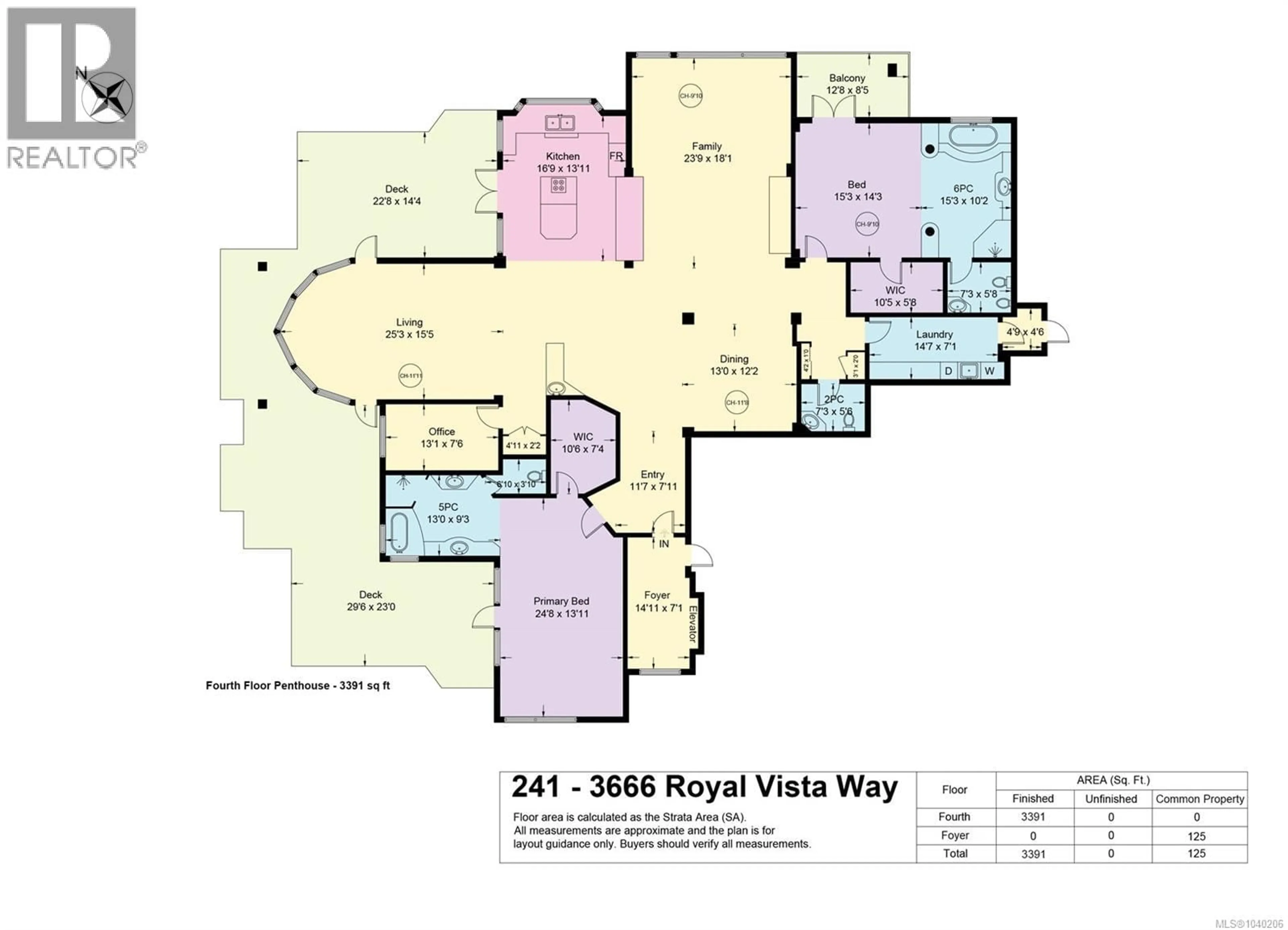 Floor plan for 241 - 3666 ROYAL VISTA WAY, Courtenay British Columbia V9N9X8