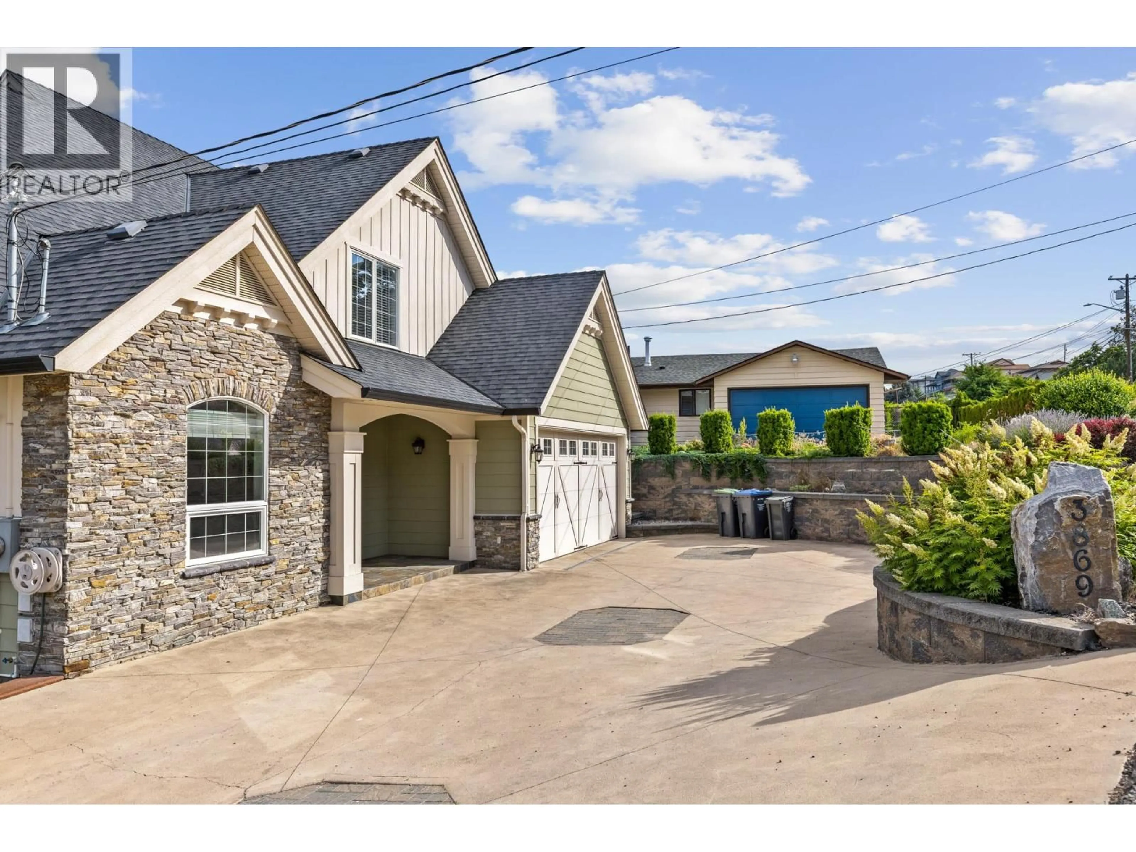 Home with brick exterior material, street for 3869 ANGUS DRIVE, West Kelowna British Columbia V4T2J8