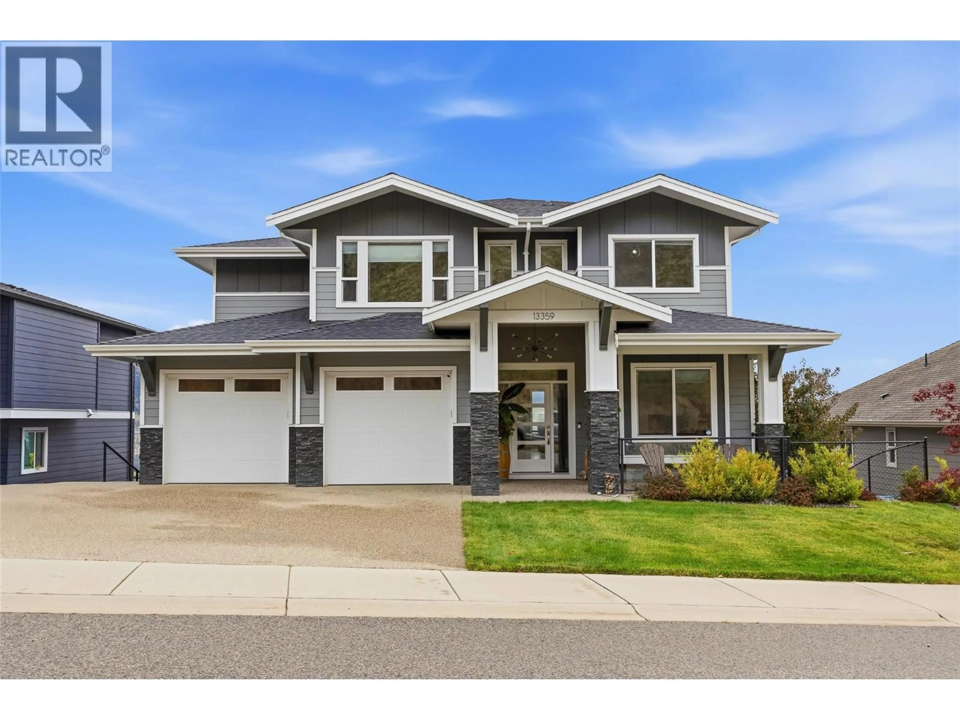 Home with vinyl exterior material, street for 13359 DEREK TRETHEWEY DRIVE, Lake Country British Columbia V4V2W3