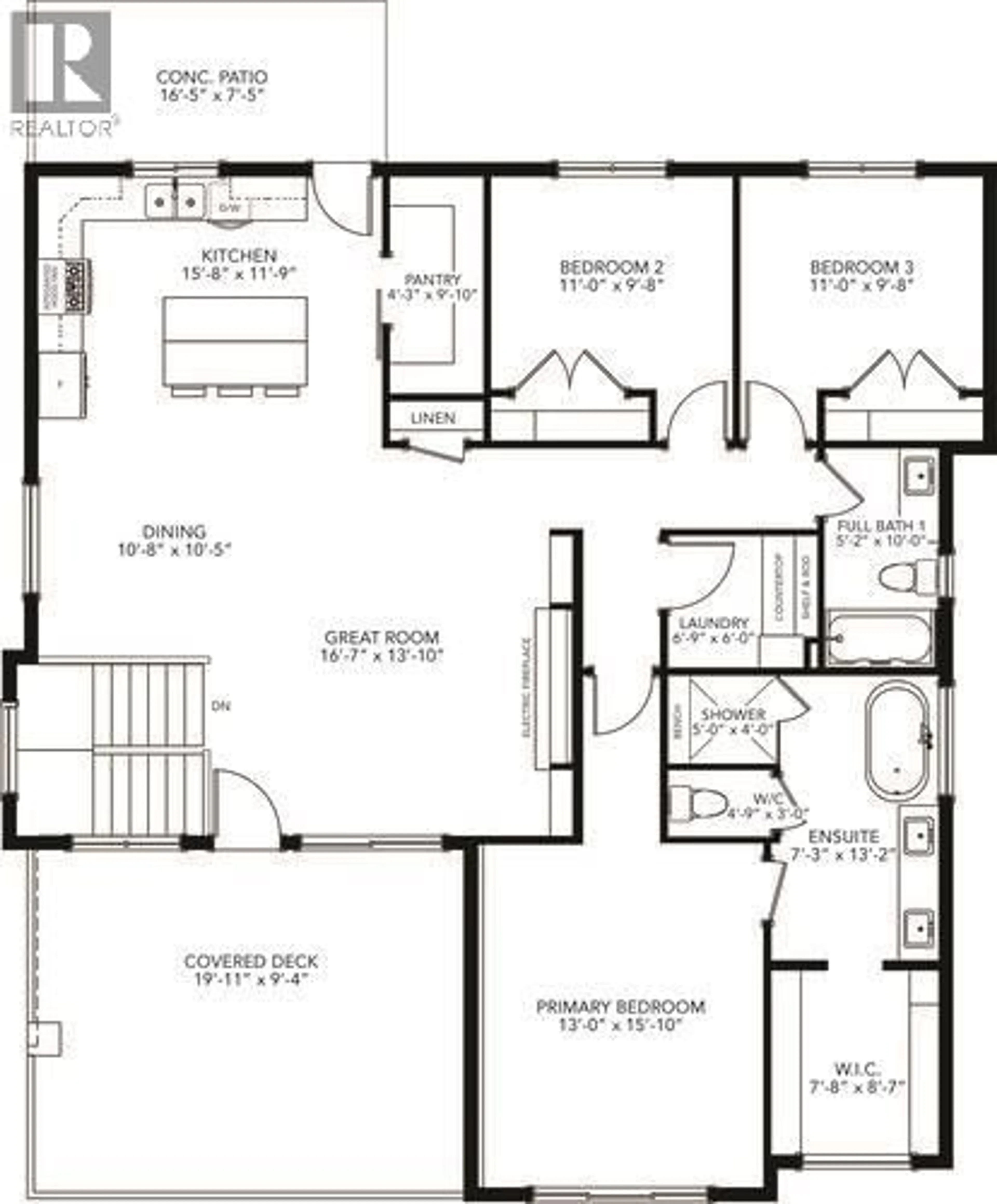Floor plan for 2083 CORTINA DRIVE, Kelowna British Columbia V1P1V1