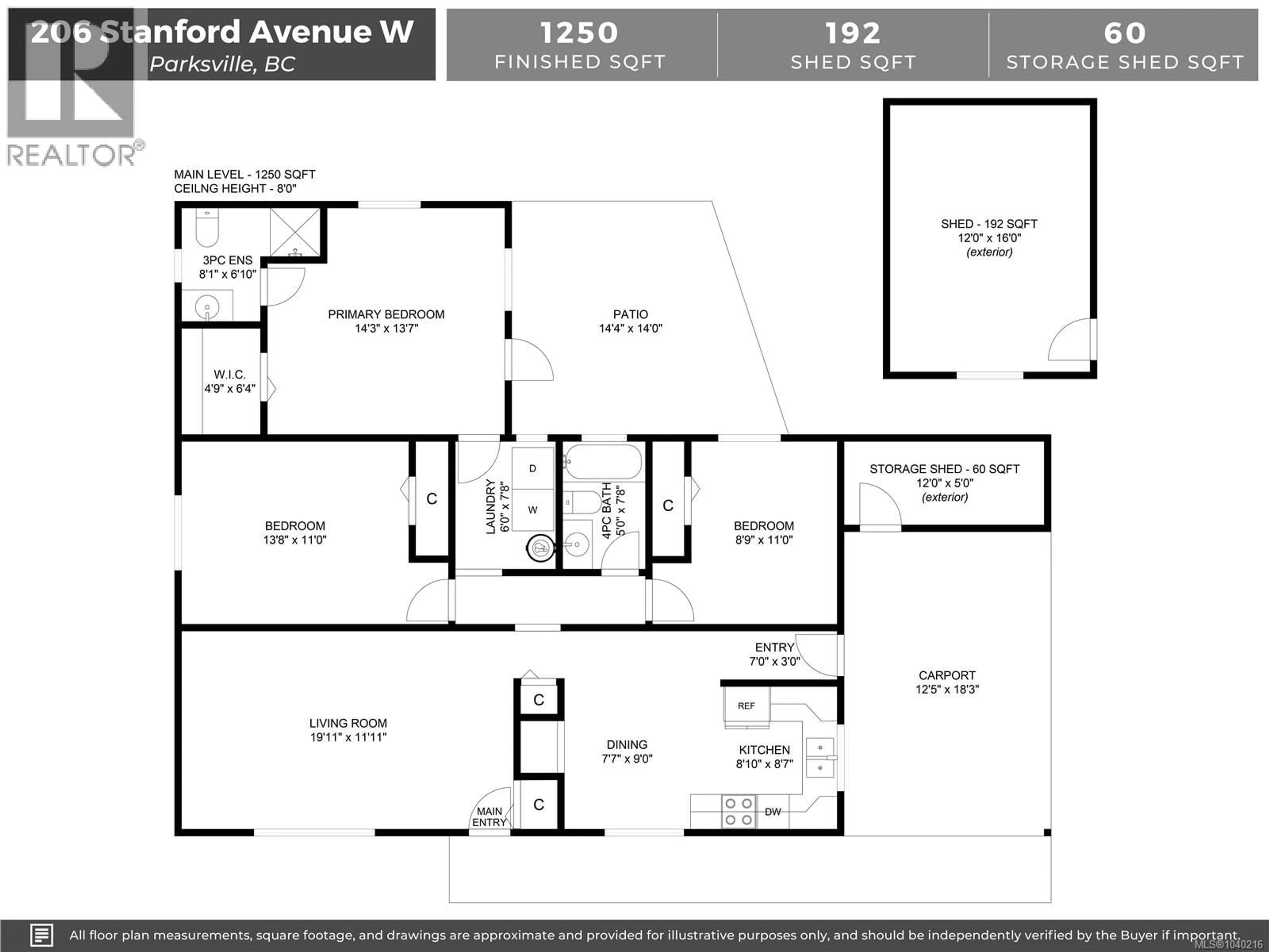 Floor plan for 206 STANFORD AVENUE, Parksville British Columbia V9P1L7