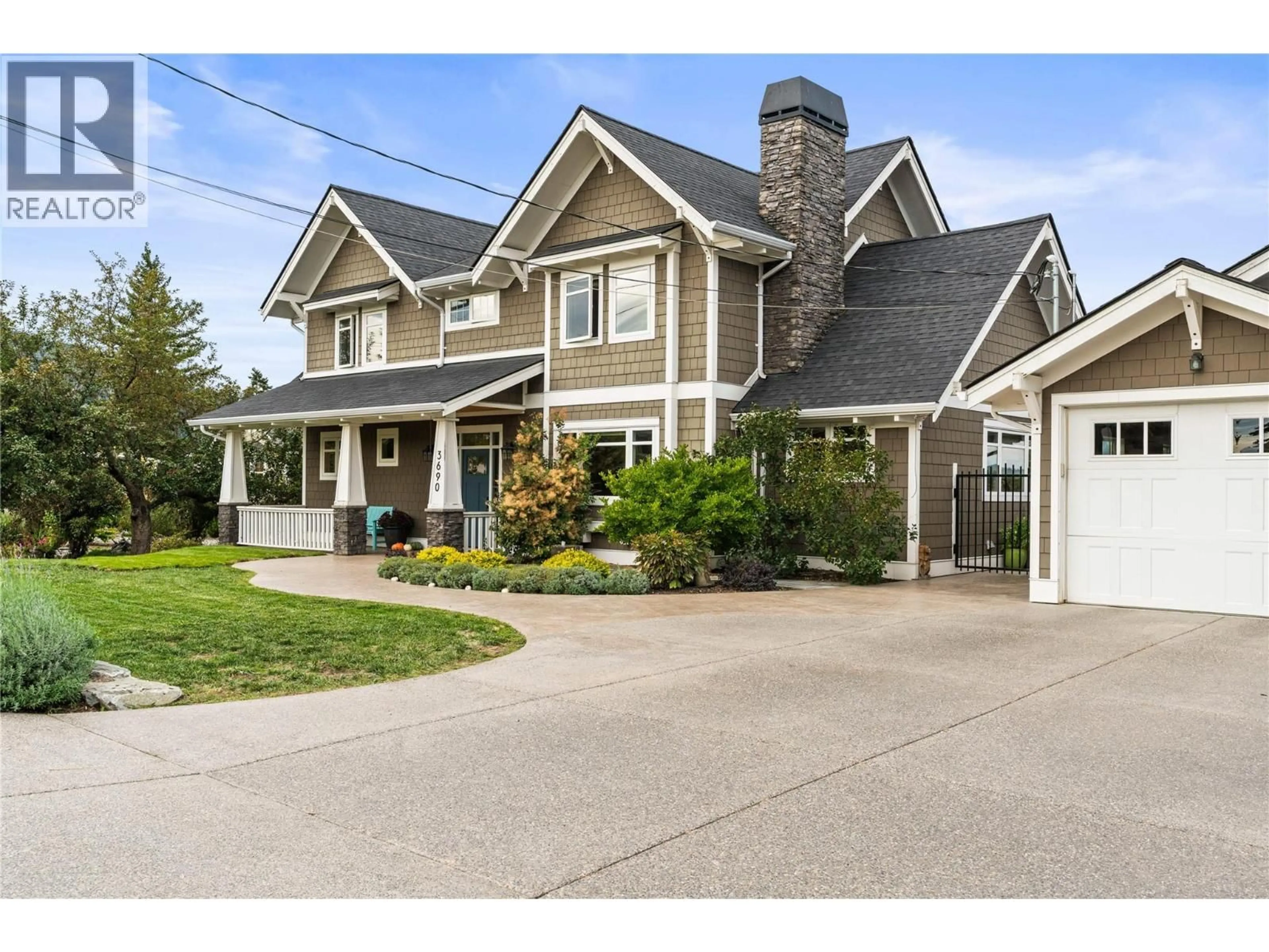 Home with vinyl exterior material, street for 3690 SAGE AVENUE, Armstrong British Columbia V4Y0J2