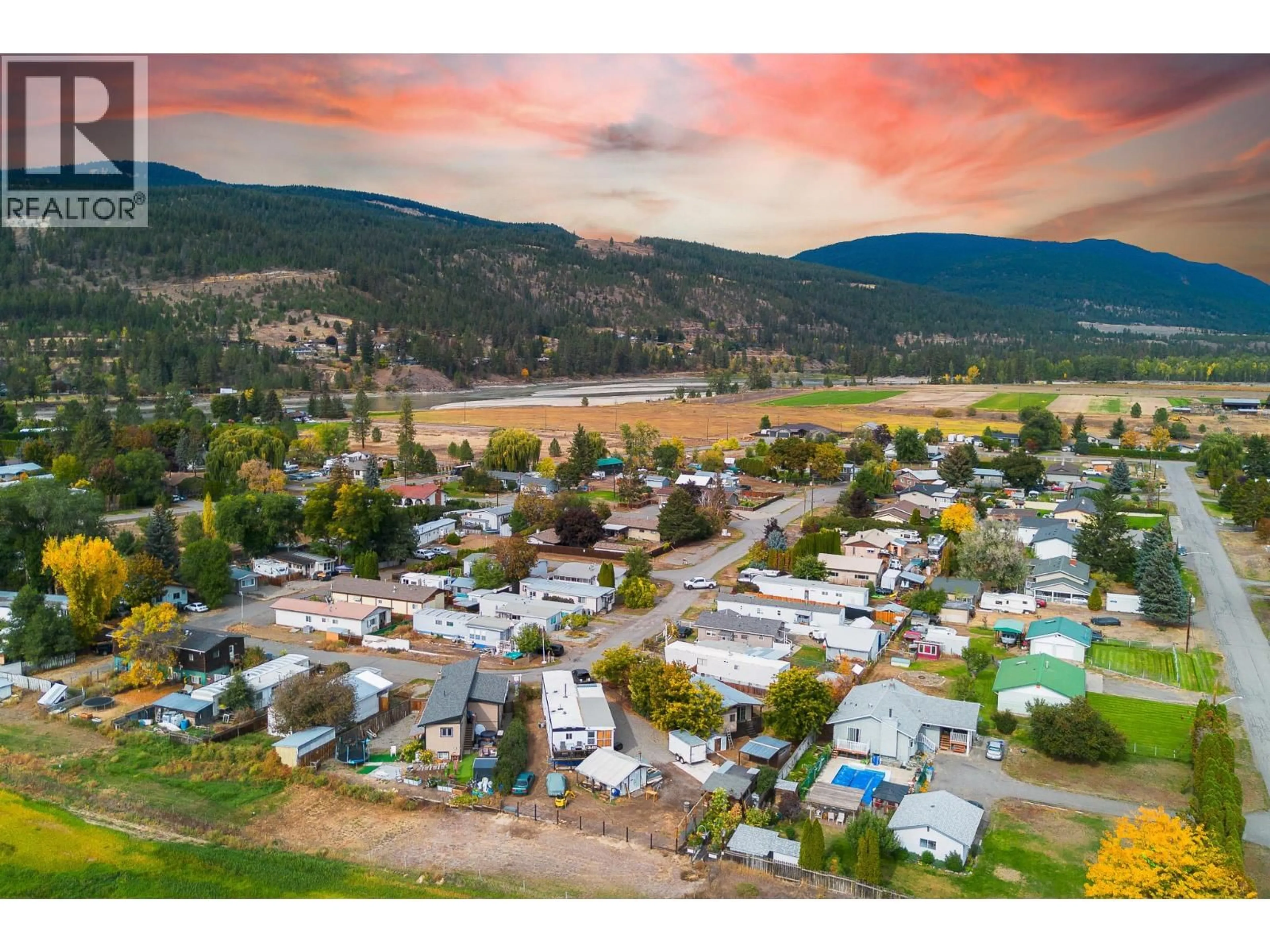 A pic from outside/outdoor area/front of a property/back of a property/a pic from drone, mountain view for 5 - 159 ZIRNHELT ROAD, Kamloops British Columbia V2H0B3