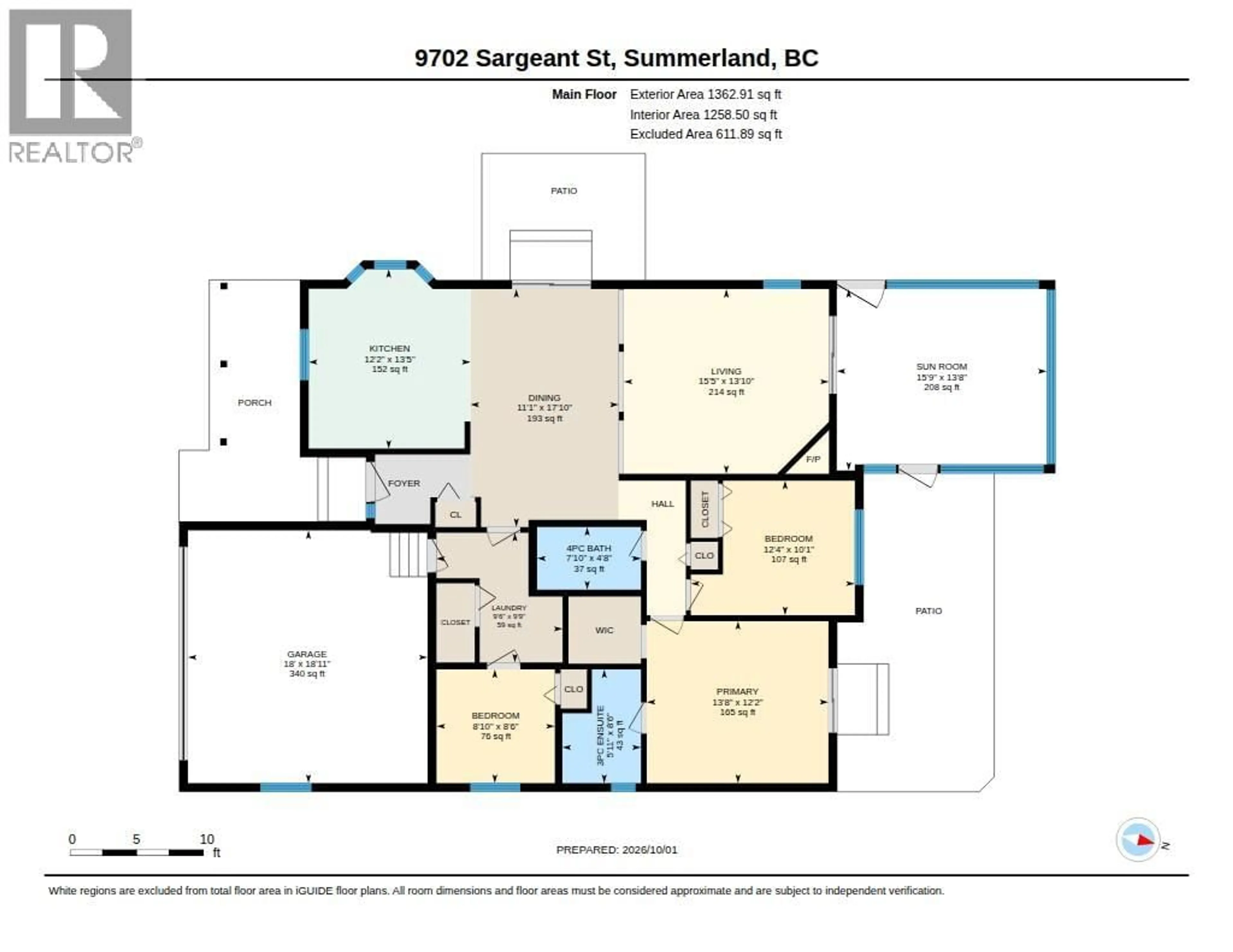 Floor plan for 9702 SARGEANT STREET, Summerland British Columbia V0H1Z3
