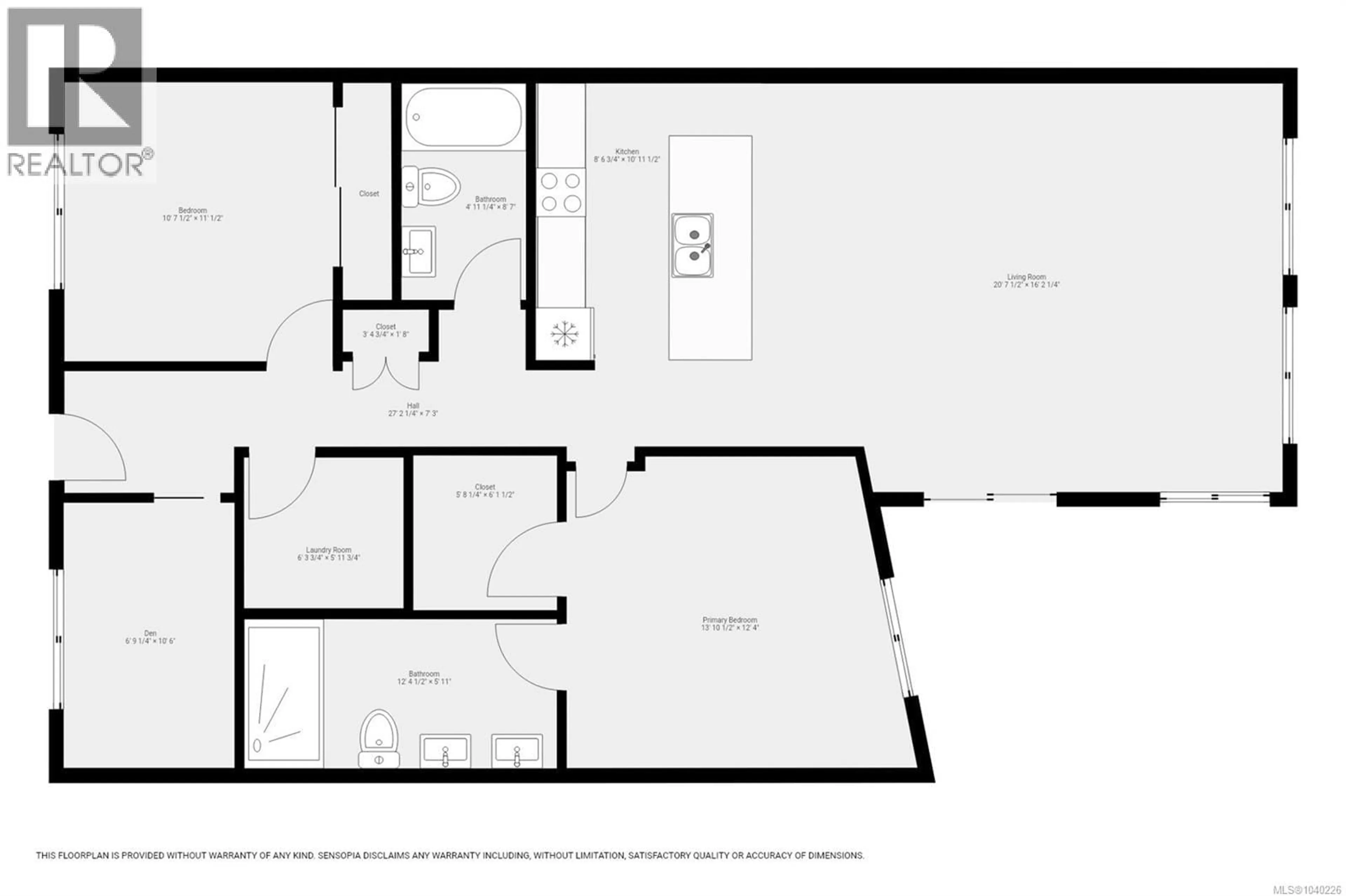 Floor plan for 404 - 536 ISLAND HIGHWAY SOUTH, Campbell River British Columbia V9W1A5