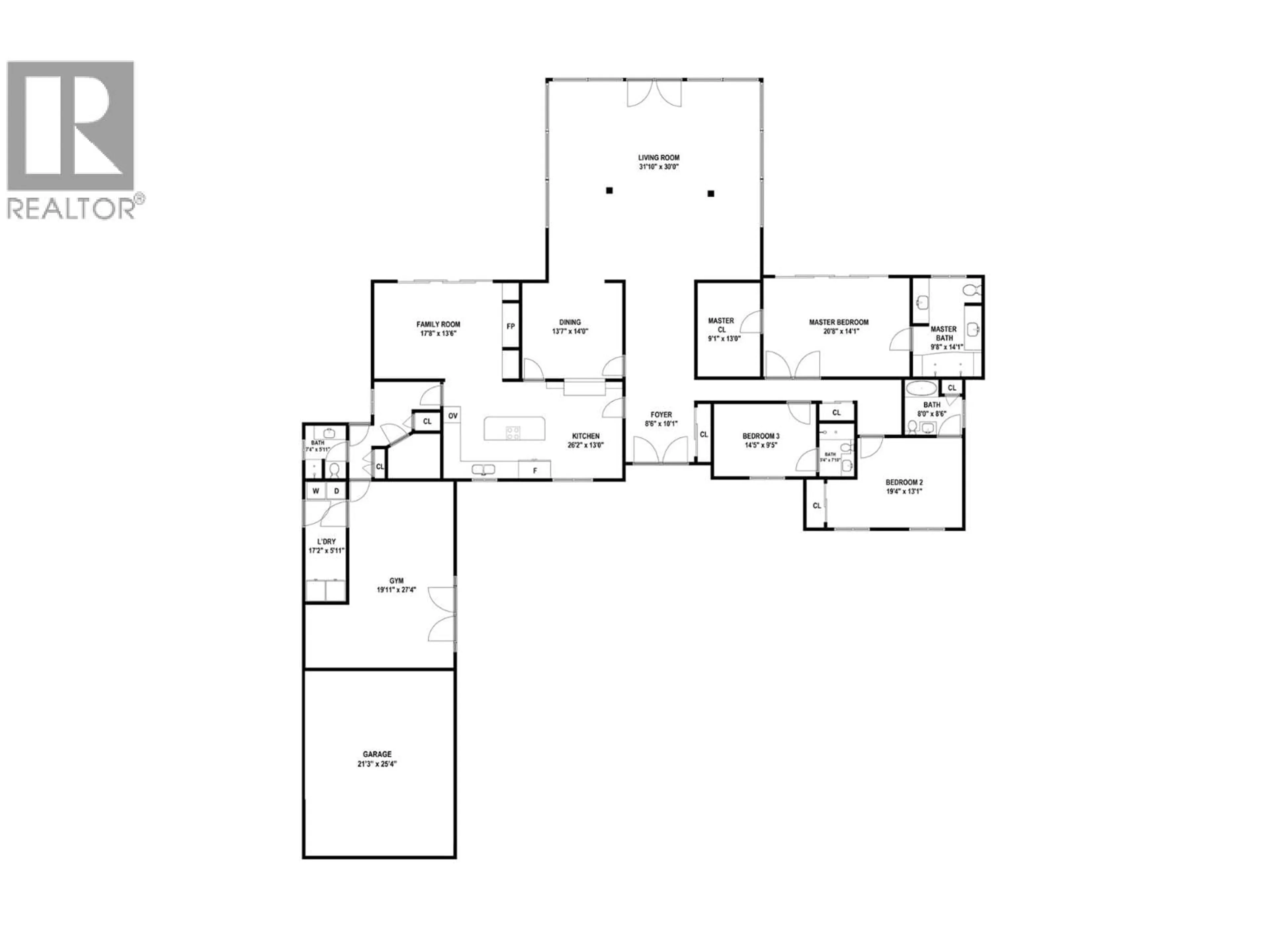 Floor plan for 1865 JENNENS ROAD, West Kelowna British Columbia V4T2C9