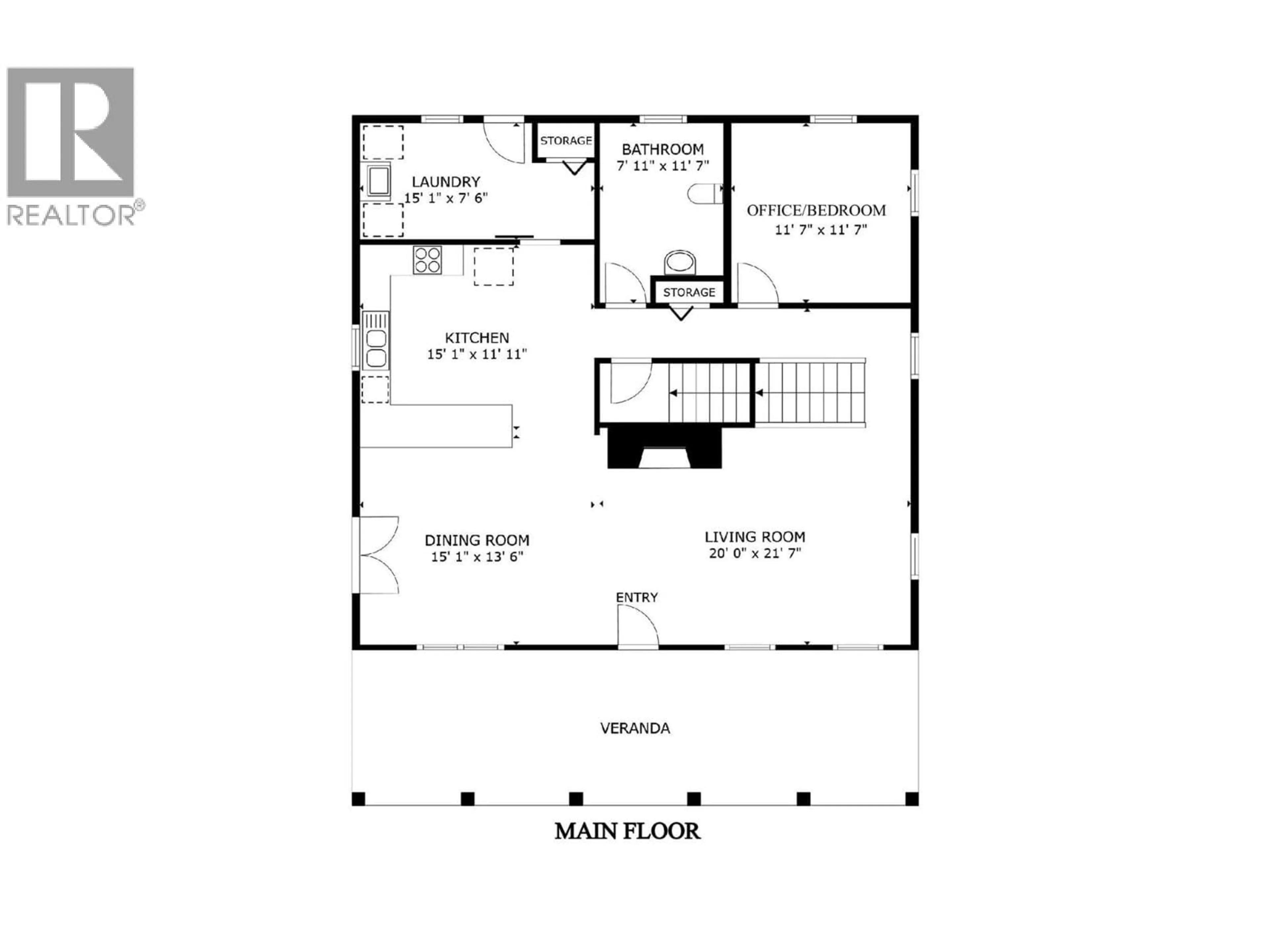 Floor plan for 2990 50 STREET NORTHWEST, Salmon Arm British Columbia V1E4M2