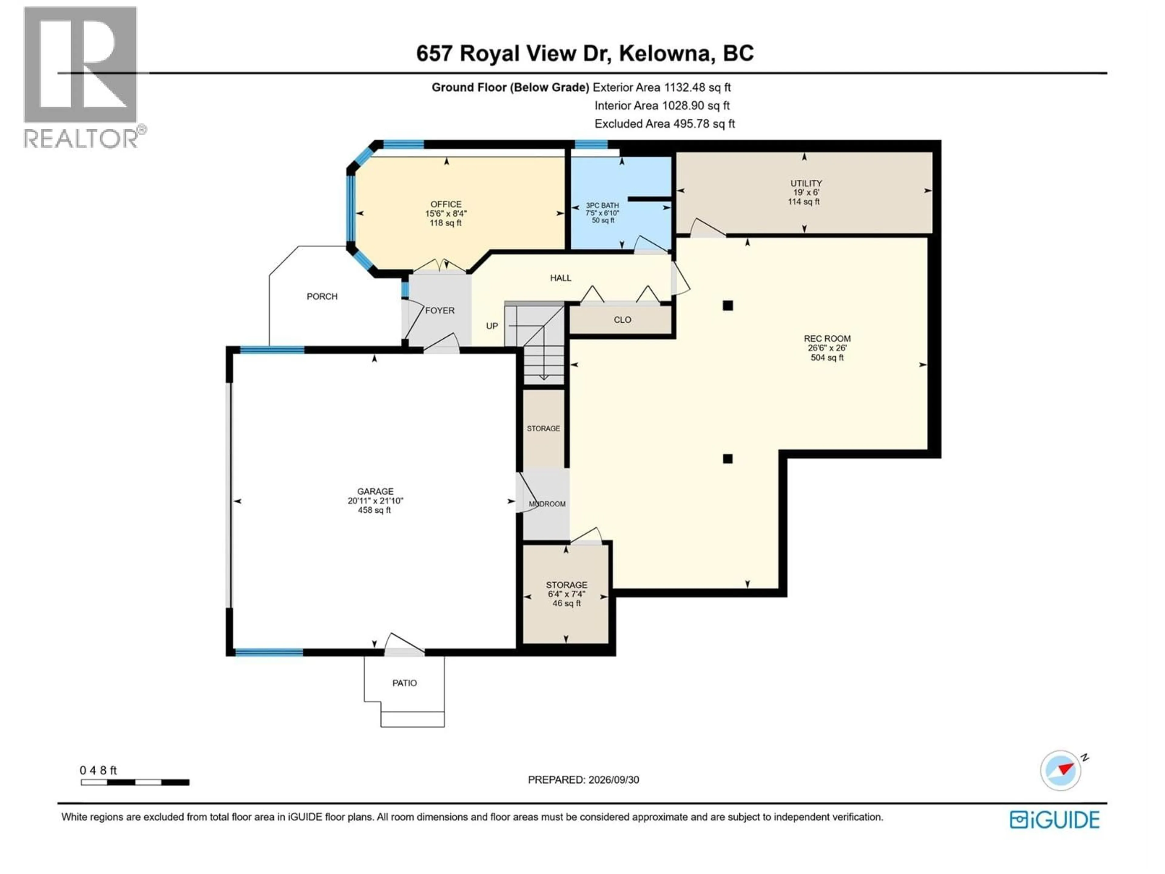 Floor plan for 657 ROYAL VIEW DRIVE, Kelowna British Columbia V1Y9K5