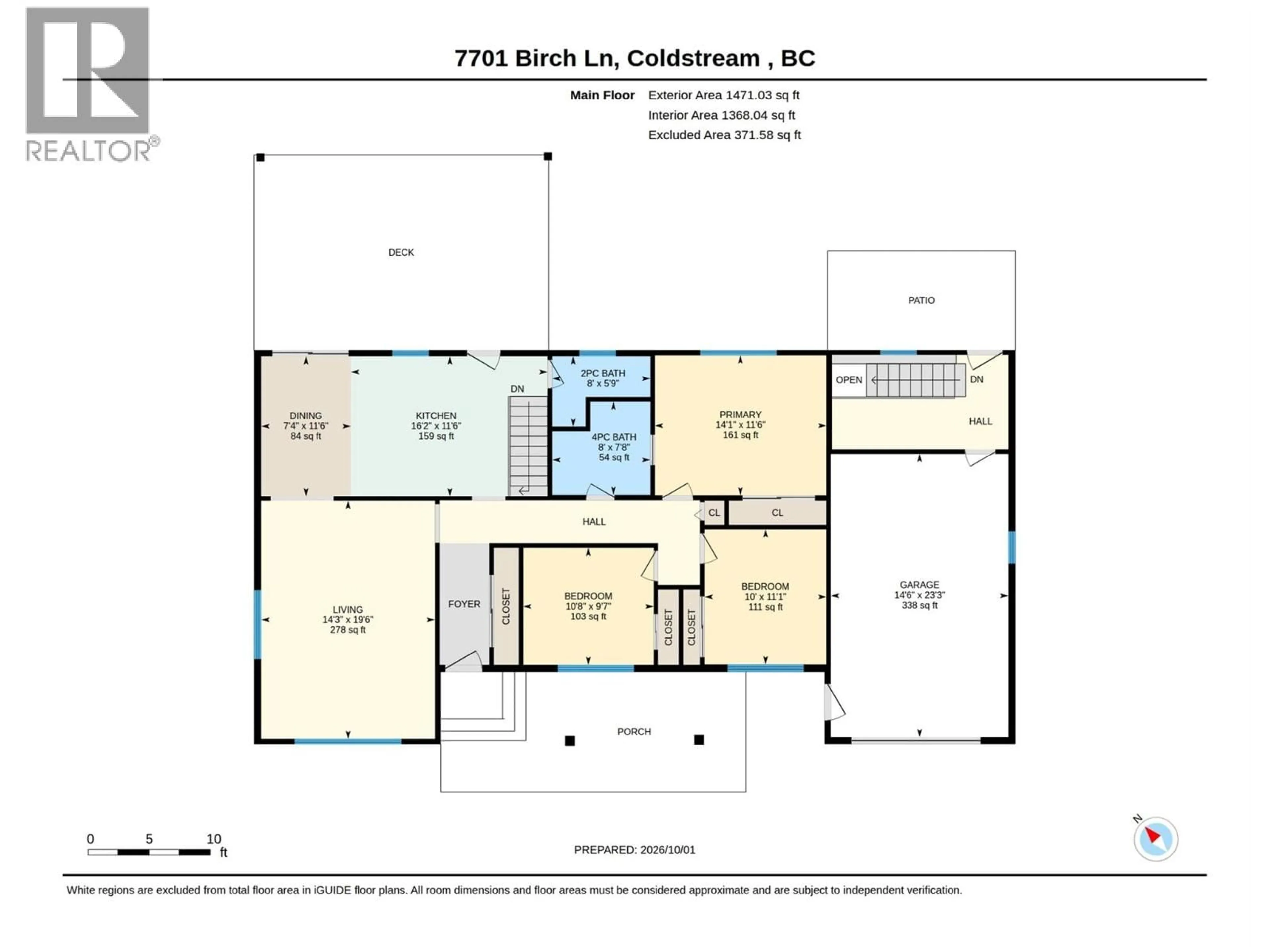 Floor plan for 7701 BIRCH LANE, Coldstream British Columbia V1B1P1