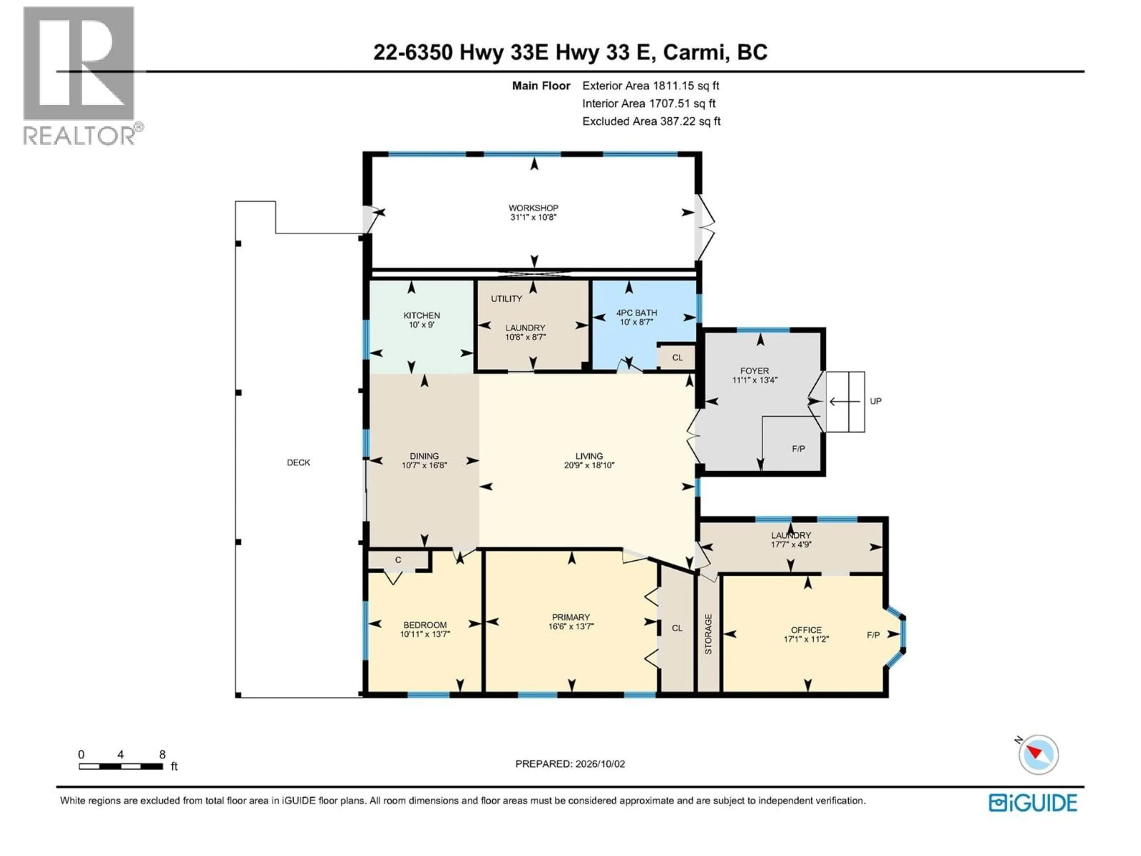 Floor plan for 22 - 6350 33 HIGHWAY, Beaverdell British Columbia V0A1H0