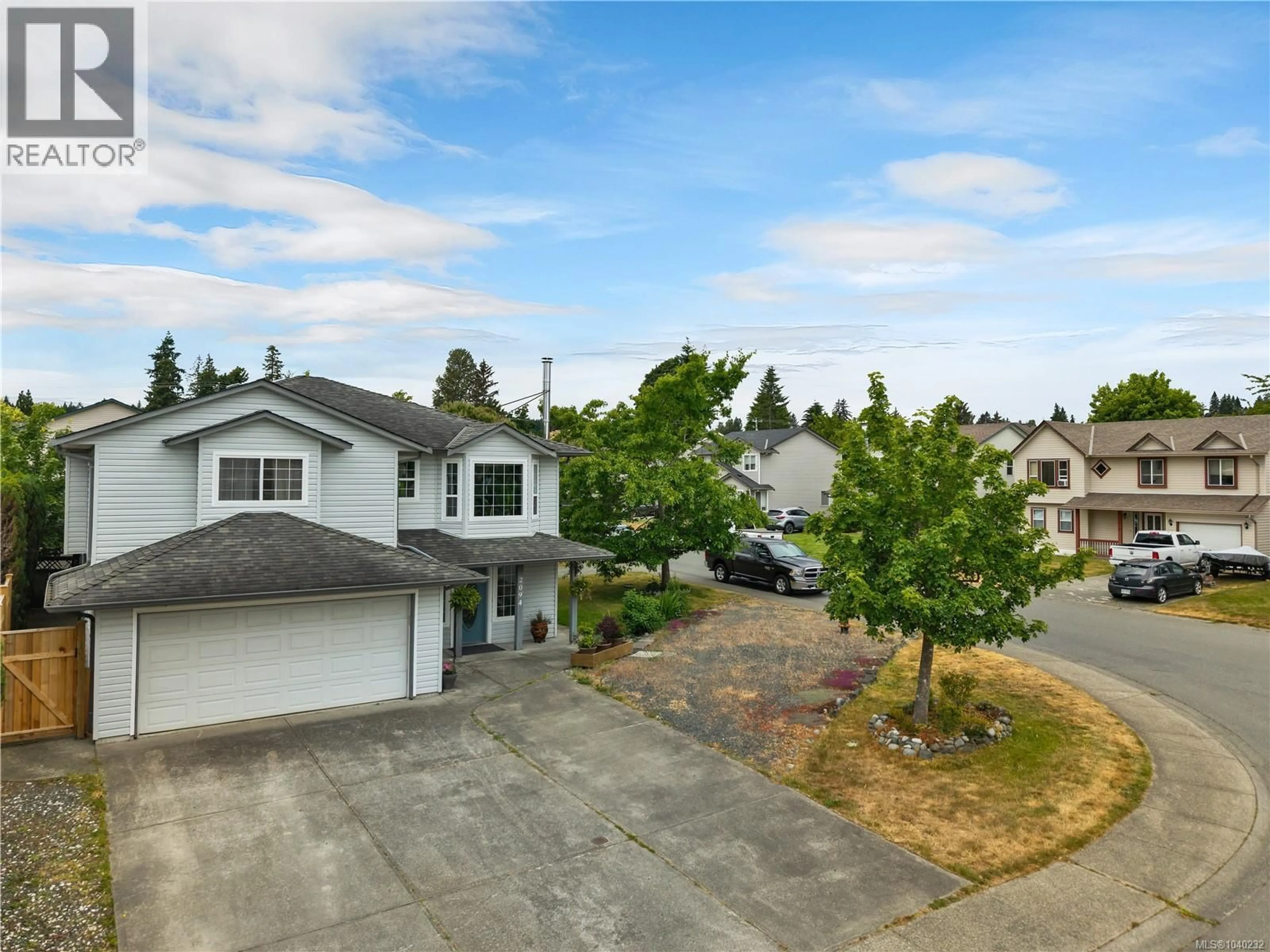 A pic from outside/outdoor area/front of a property/back of a property/a pic from drone, street for 2094 ALBEA ROAD, Campbell River British Columbia V9W6T4